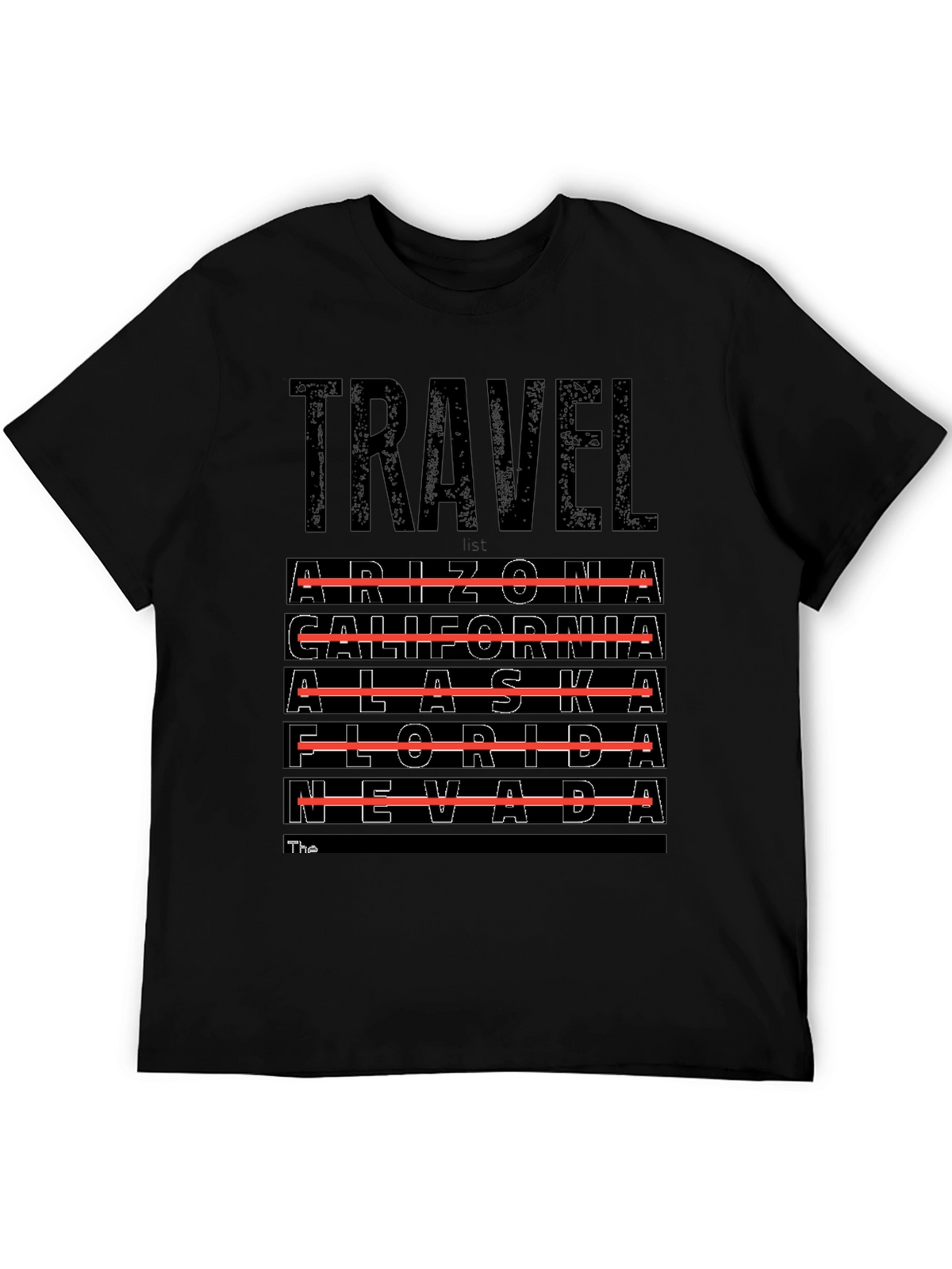 Travel Destinations T-Shirt - Arizona California Alaska Nevada