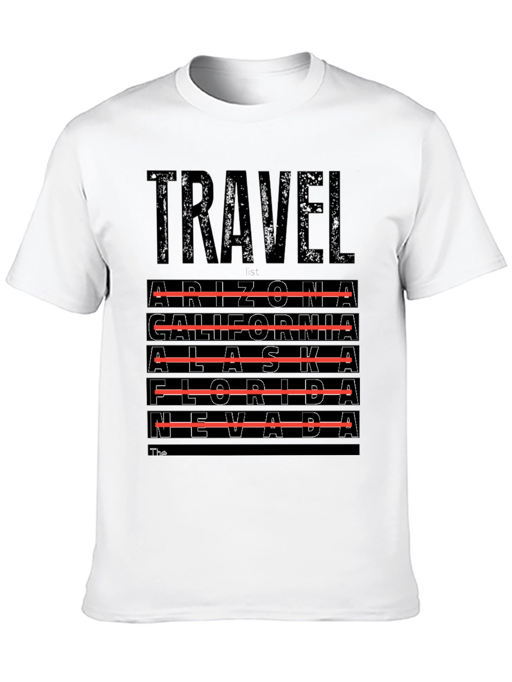 Travel Destinations T-Shirt - Arizona California Alaska Nevada