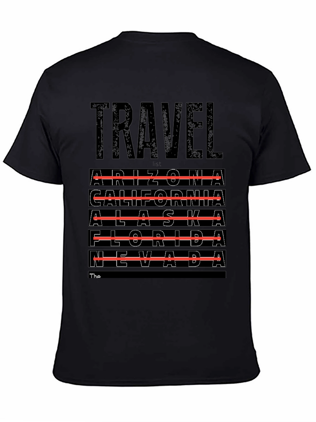 Travel Destinations T-Shirt - Arizona California Alaska Nevada
