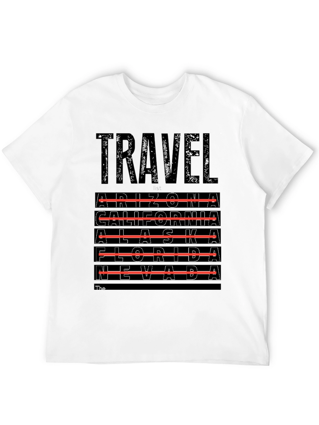 Travel Destinations T-Shirt - Arizona California Alaska Nevada