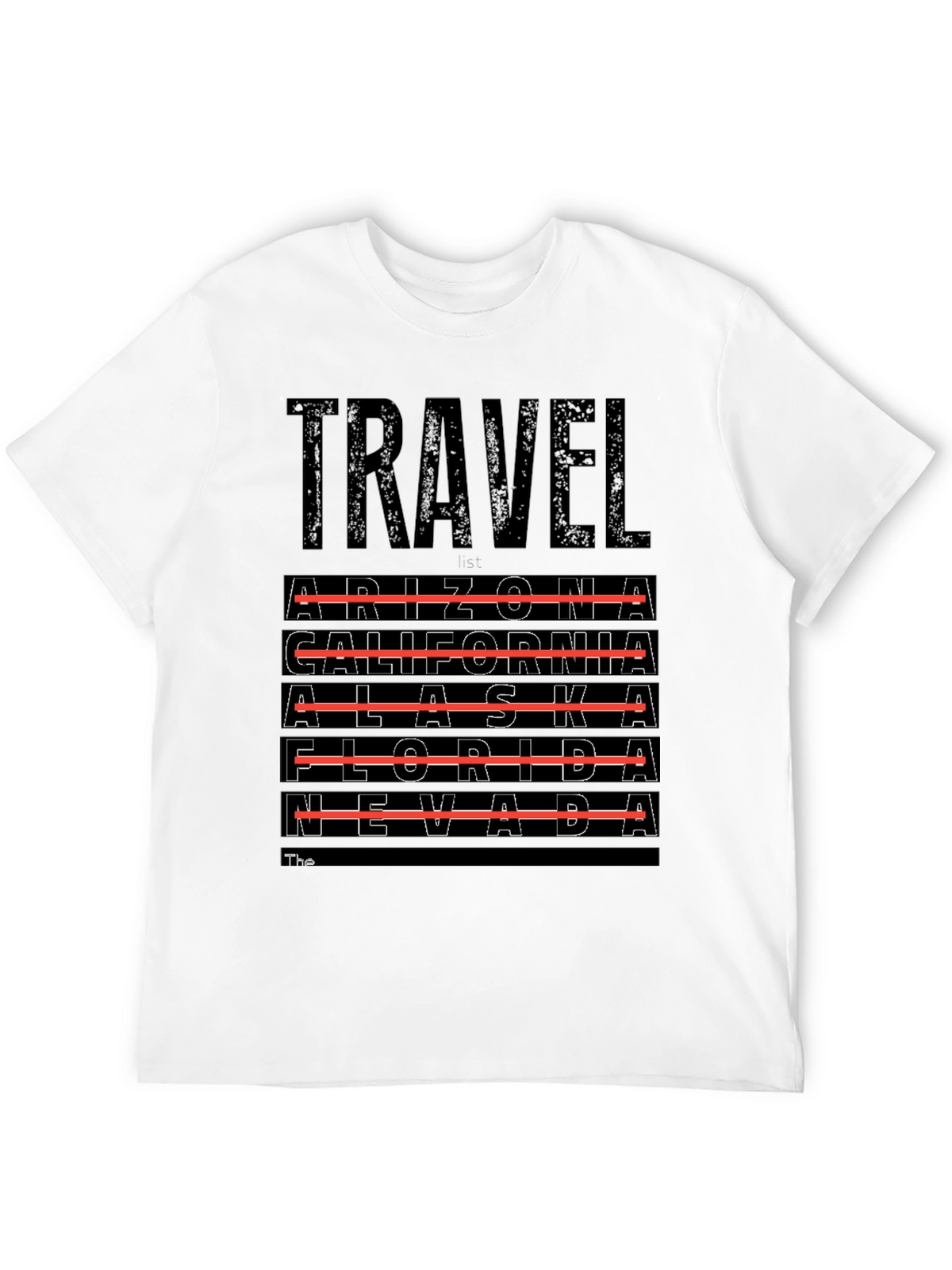 Travel Destinations T-Shirt - Arizona California Alaska Nevada