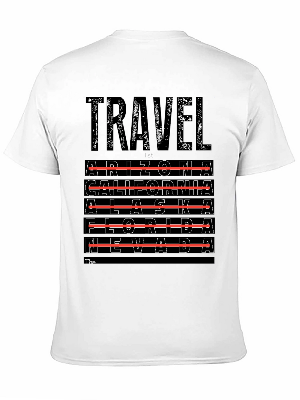 Travel Destinations T-Shirt - Arizona California Alaska Nevada