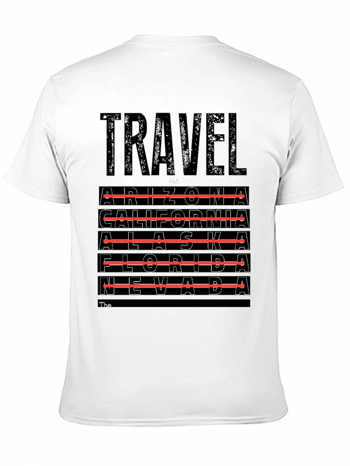 Travel Destinations T-Shirt - Arizona California Alaska Nevada