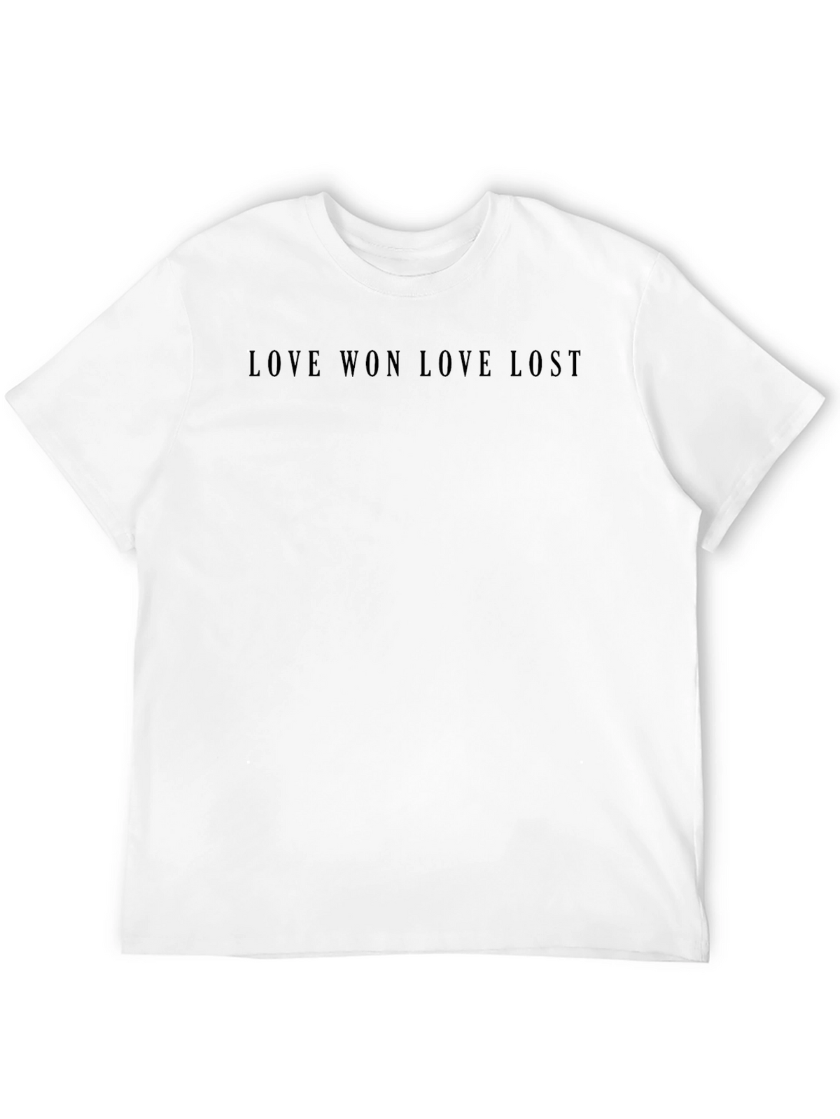 Love Won Love Lost Black Graphic Tee