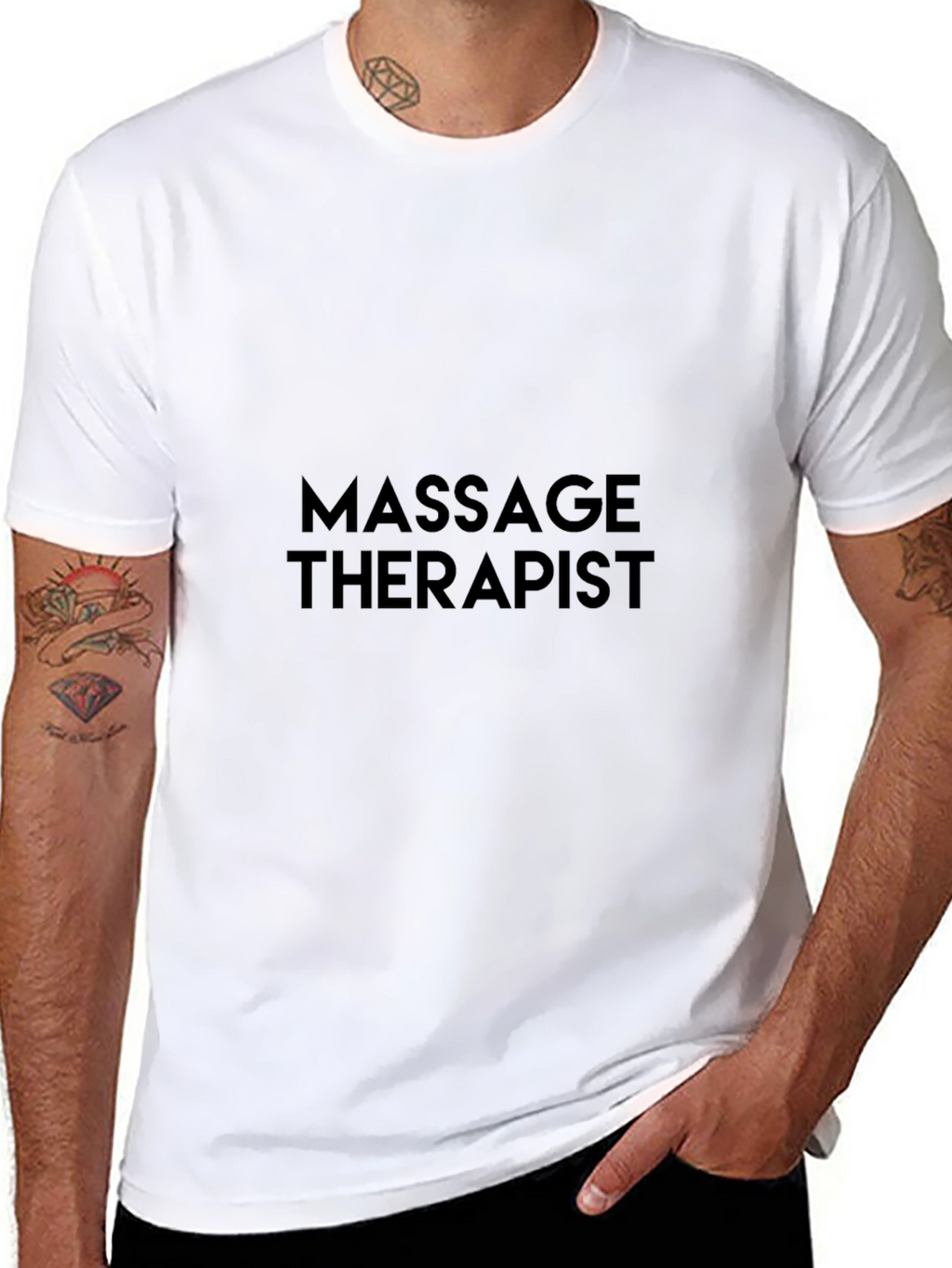 Massage Therapist Black T-Shirt