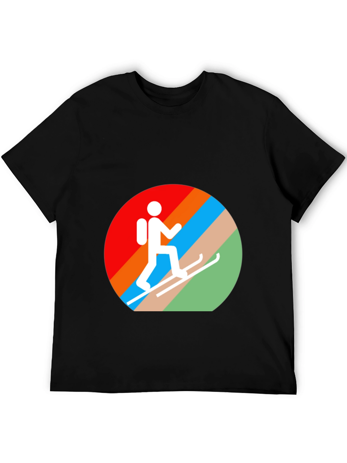 Ski Hiker Graphic Tee - Active Lifestyle Shirt