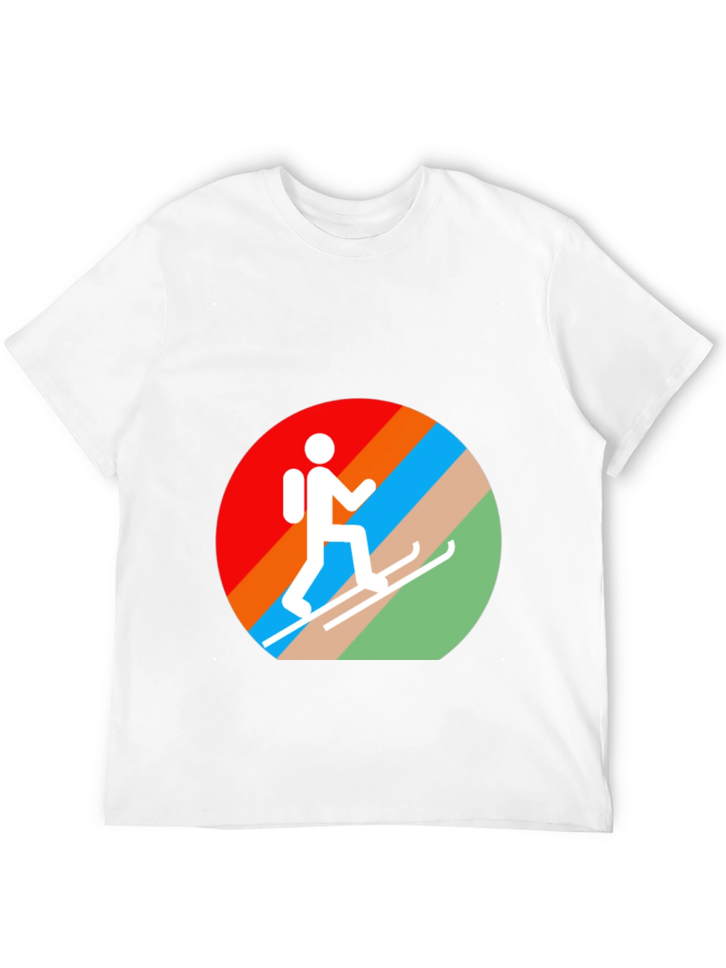 Ski Hiker Graphic Tee - Active Lifestyle Shirt