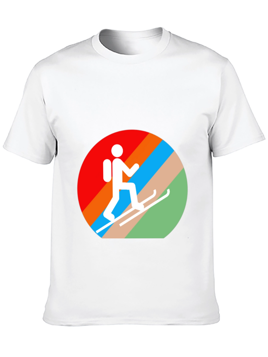 Ski Hiker Graphic Tee - Active Lifestyle Shirt