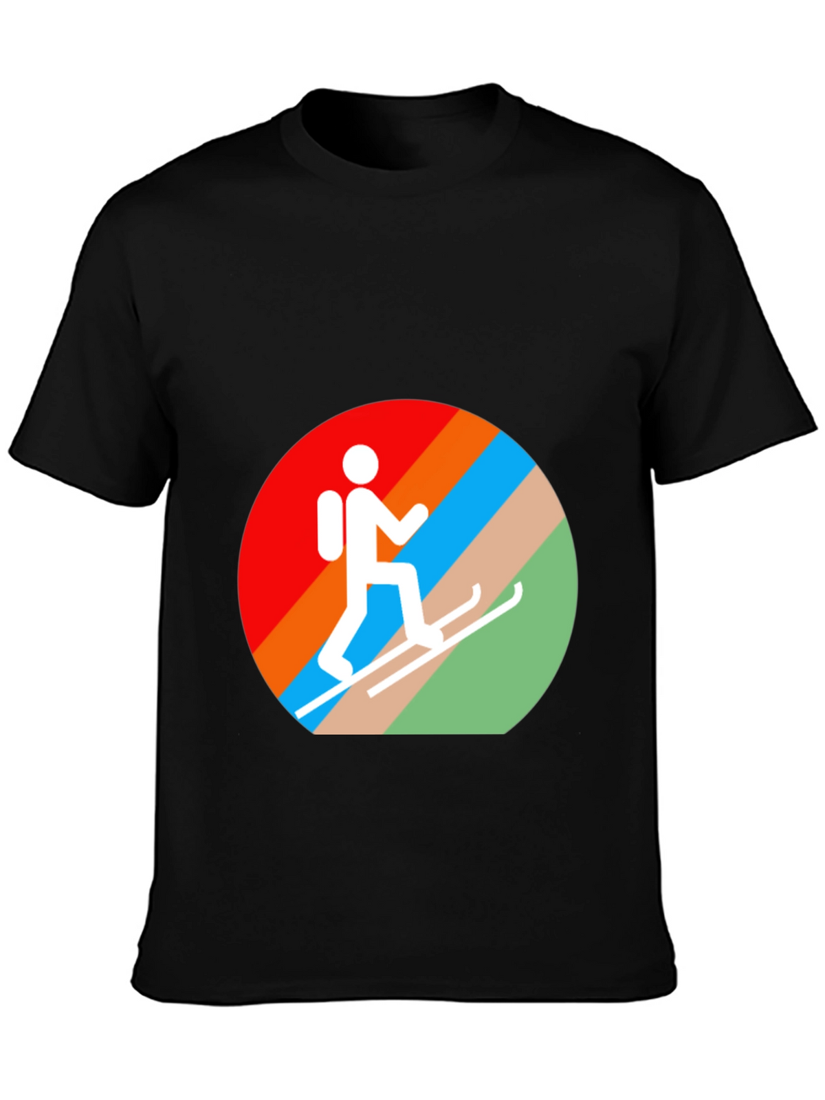 Ski Hiker Graphic Tee - Active Lifestyle Shirt
