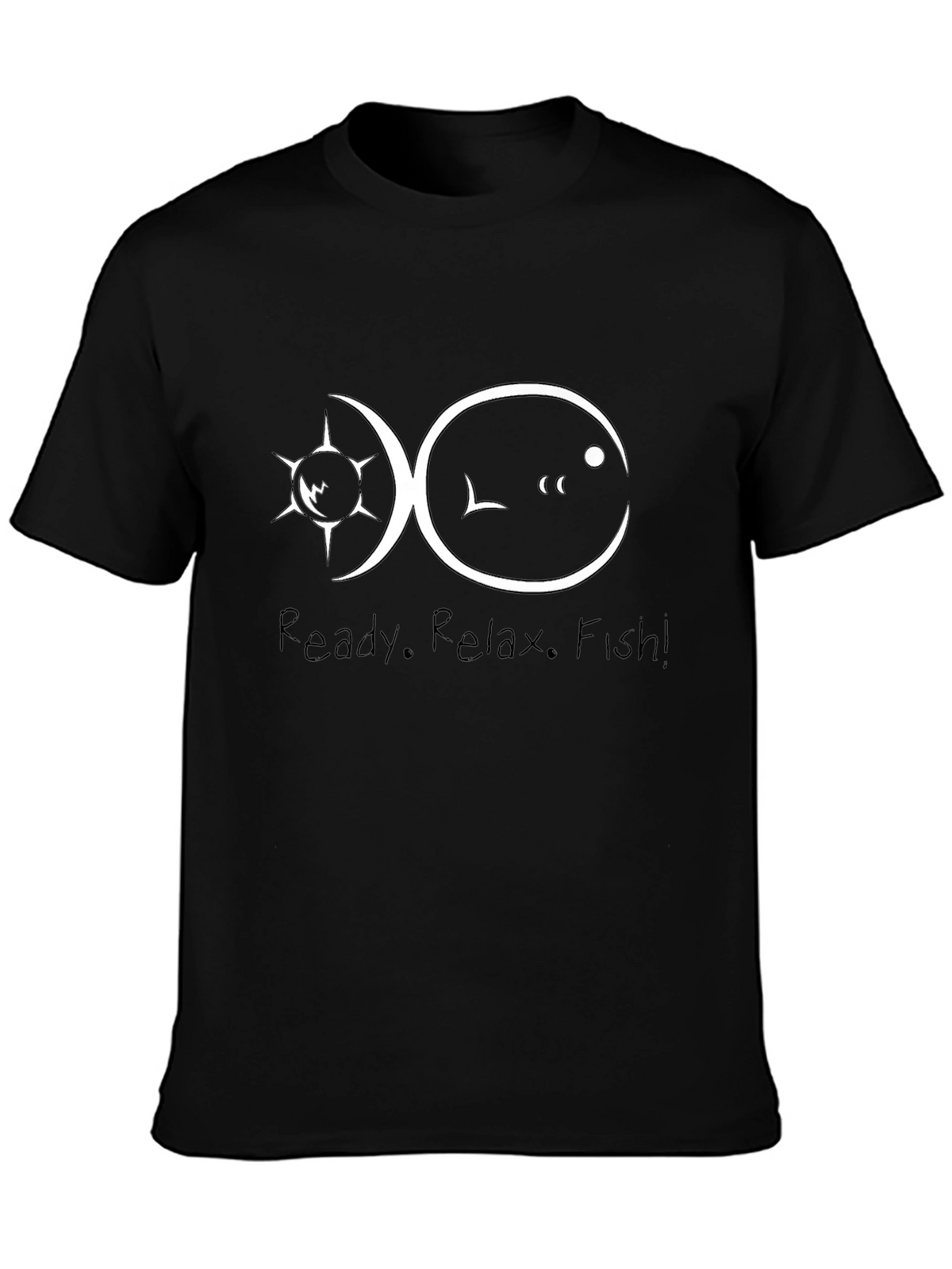 Ready. Relax. Fish! Mens Graphic Tee