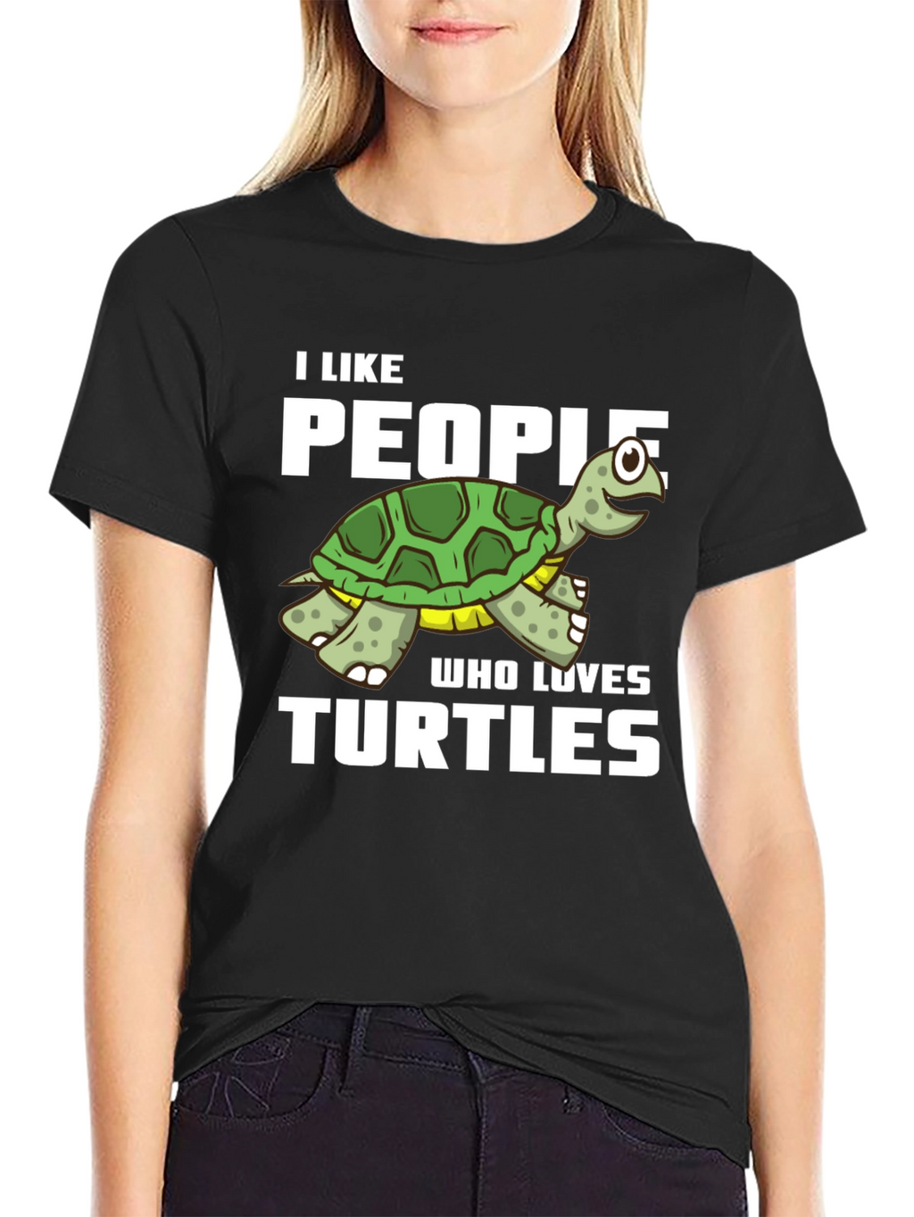 I Like People Who Loves Turtles Graphic T-Shirt