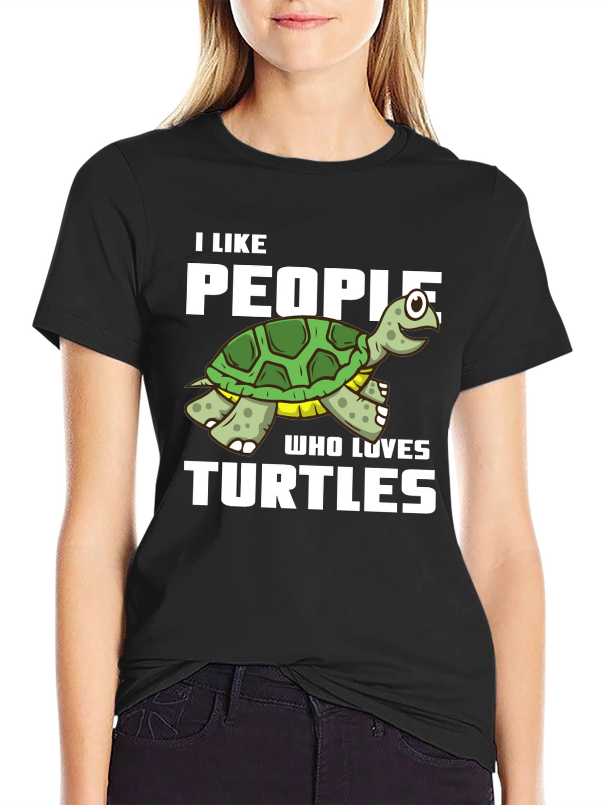 I Like People Who Loves Turtles Graphic T-Shirt