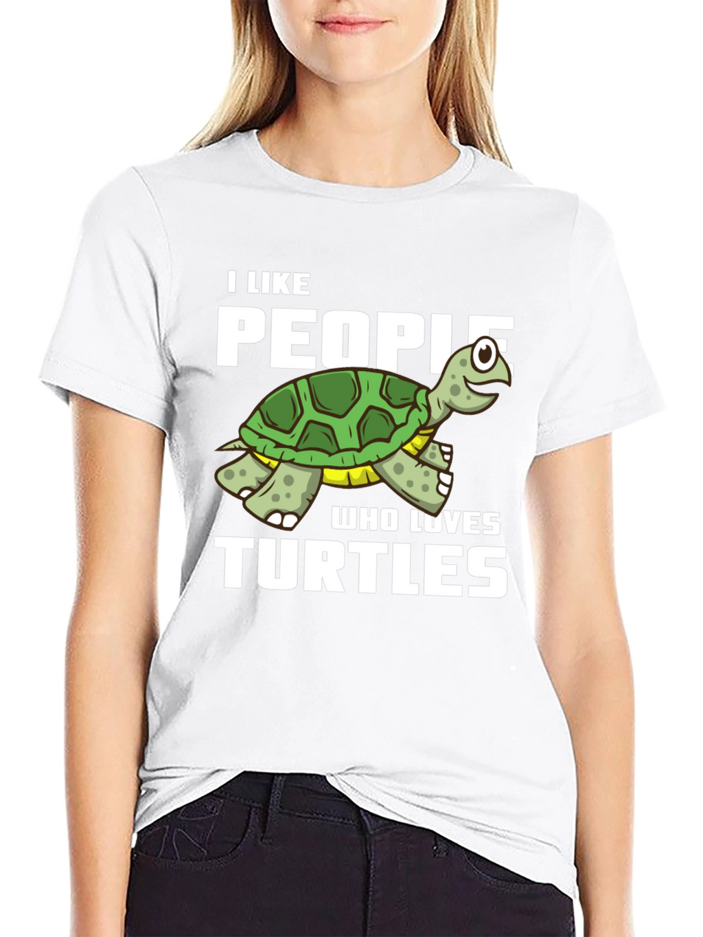 I Like People Who Loves Turtles Graphic T-Shirt