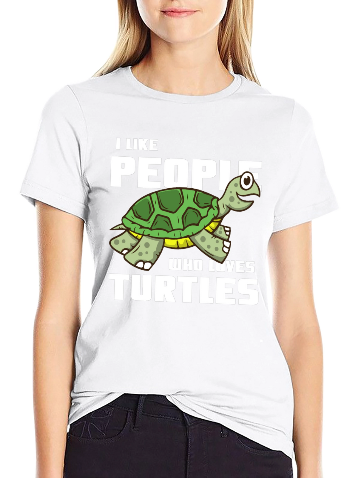I Like People Who Loves Turtles Graphic T-Shirt