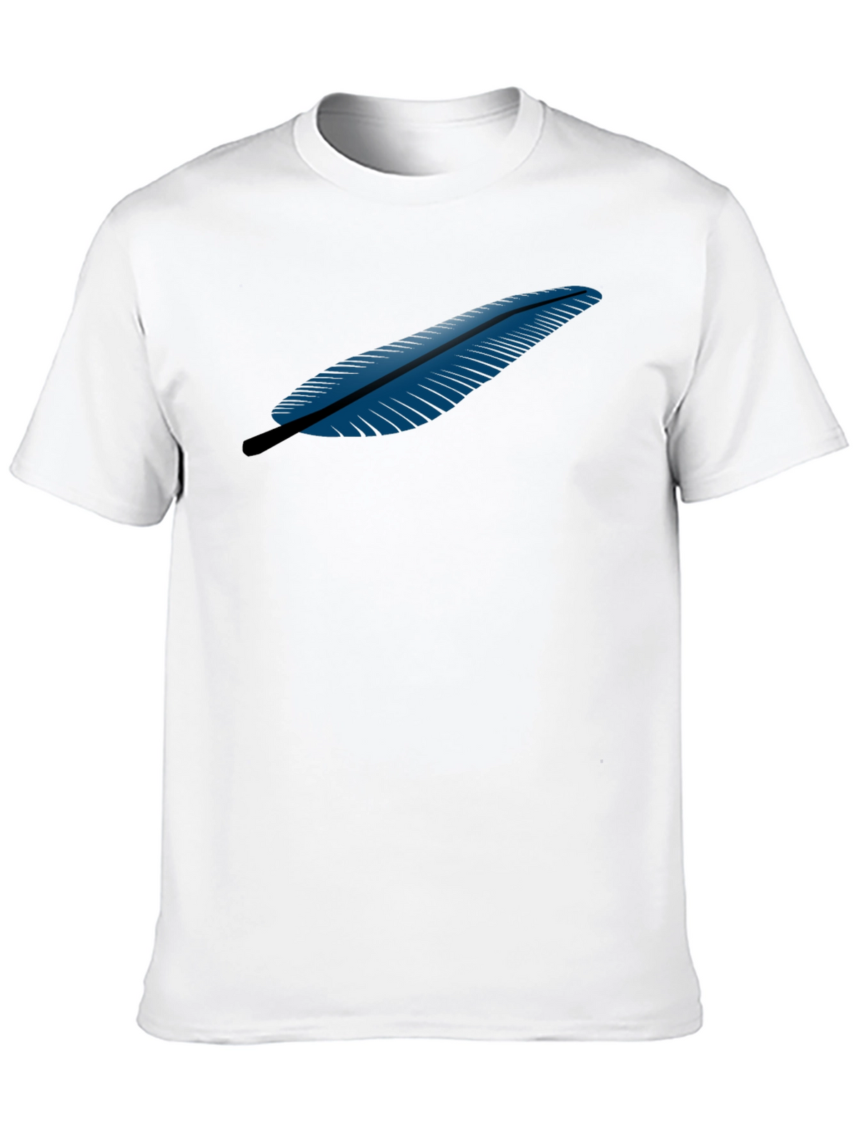Feather Graphic Black T-Shirt
