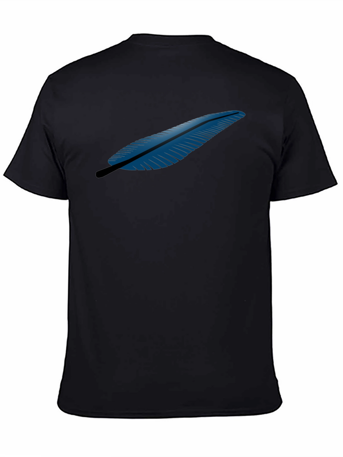Feather Graphic Black T-Shirt
