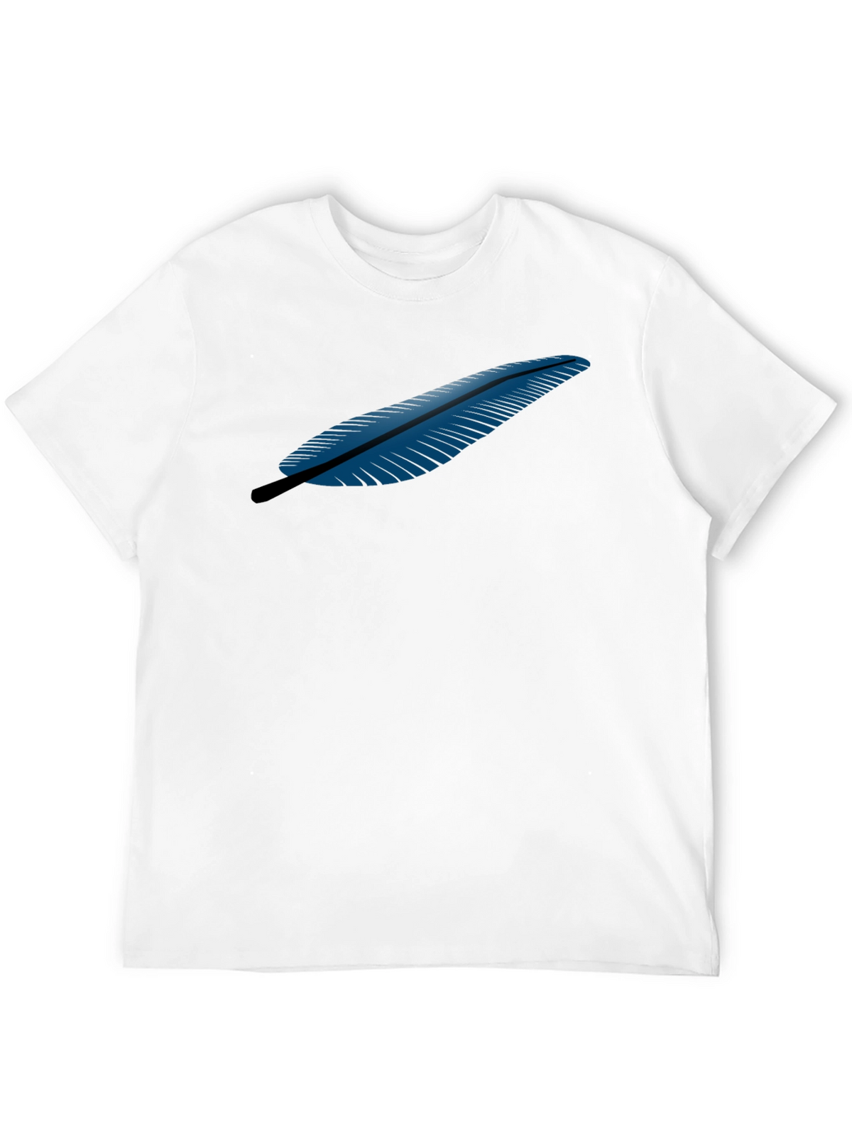 Feather Graphic Black T-Shirt
