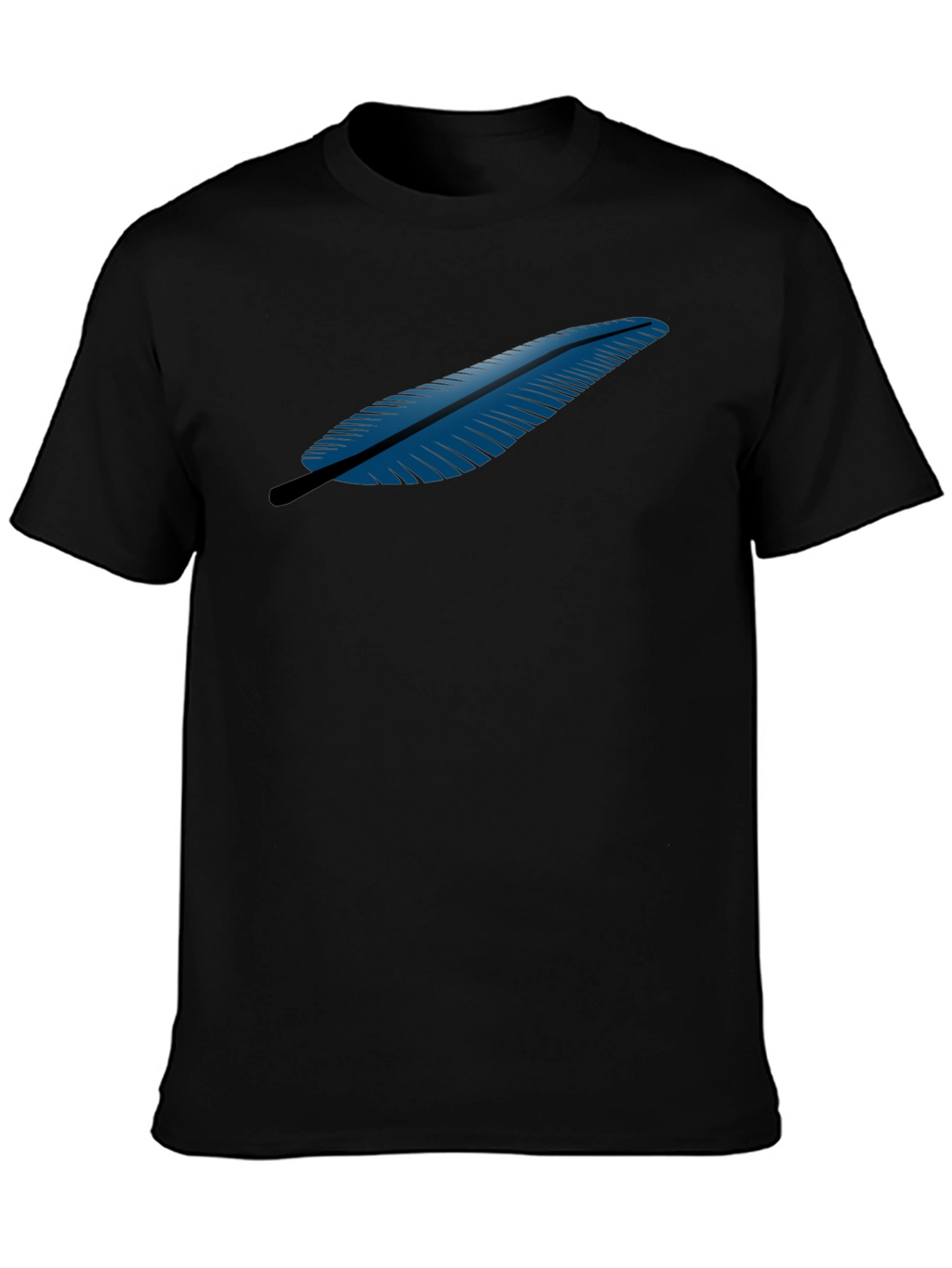 Feather Graphic Black T-Shirt