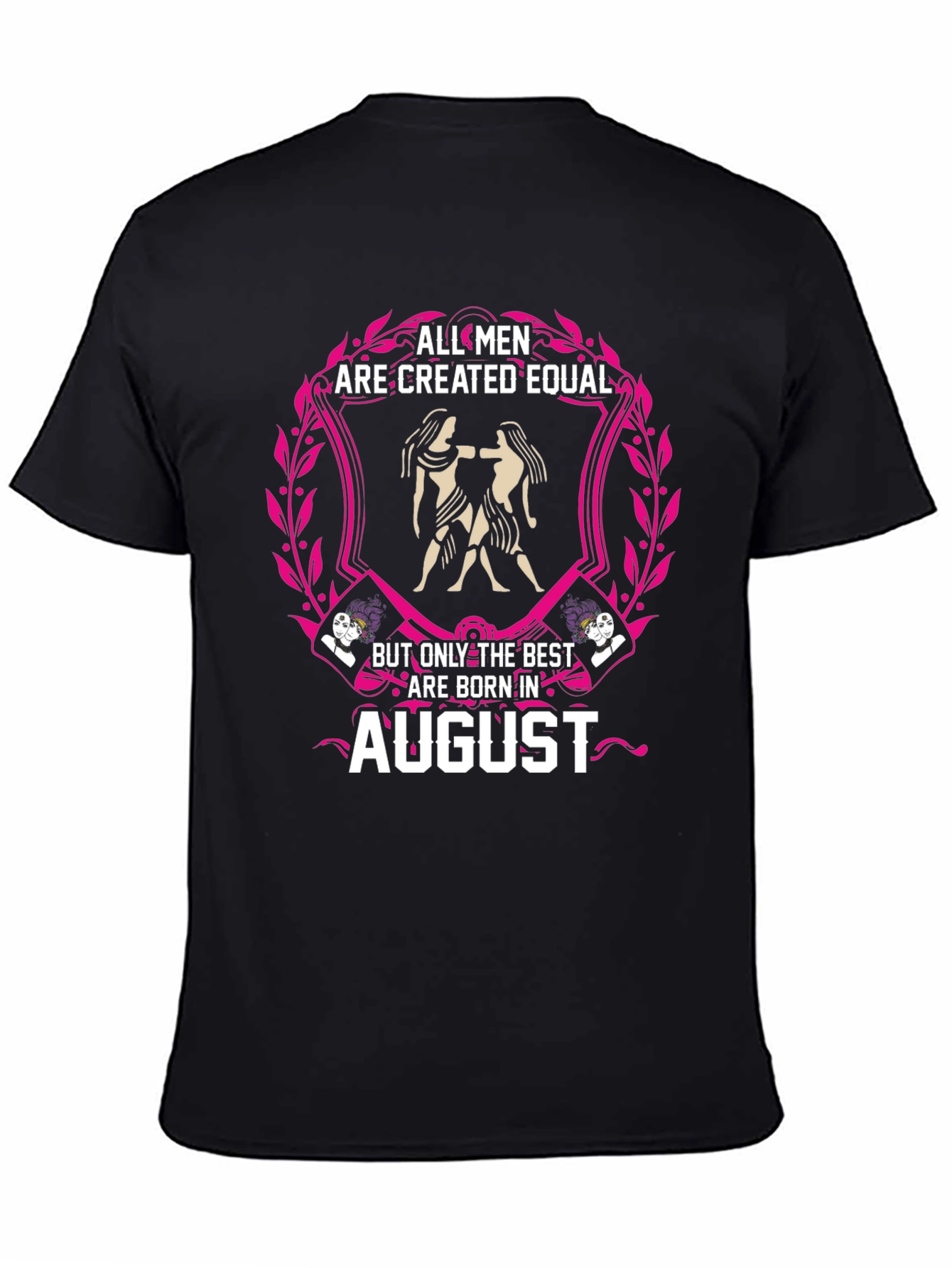 August Birthday Gemini Mens Graphic Tee