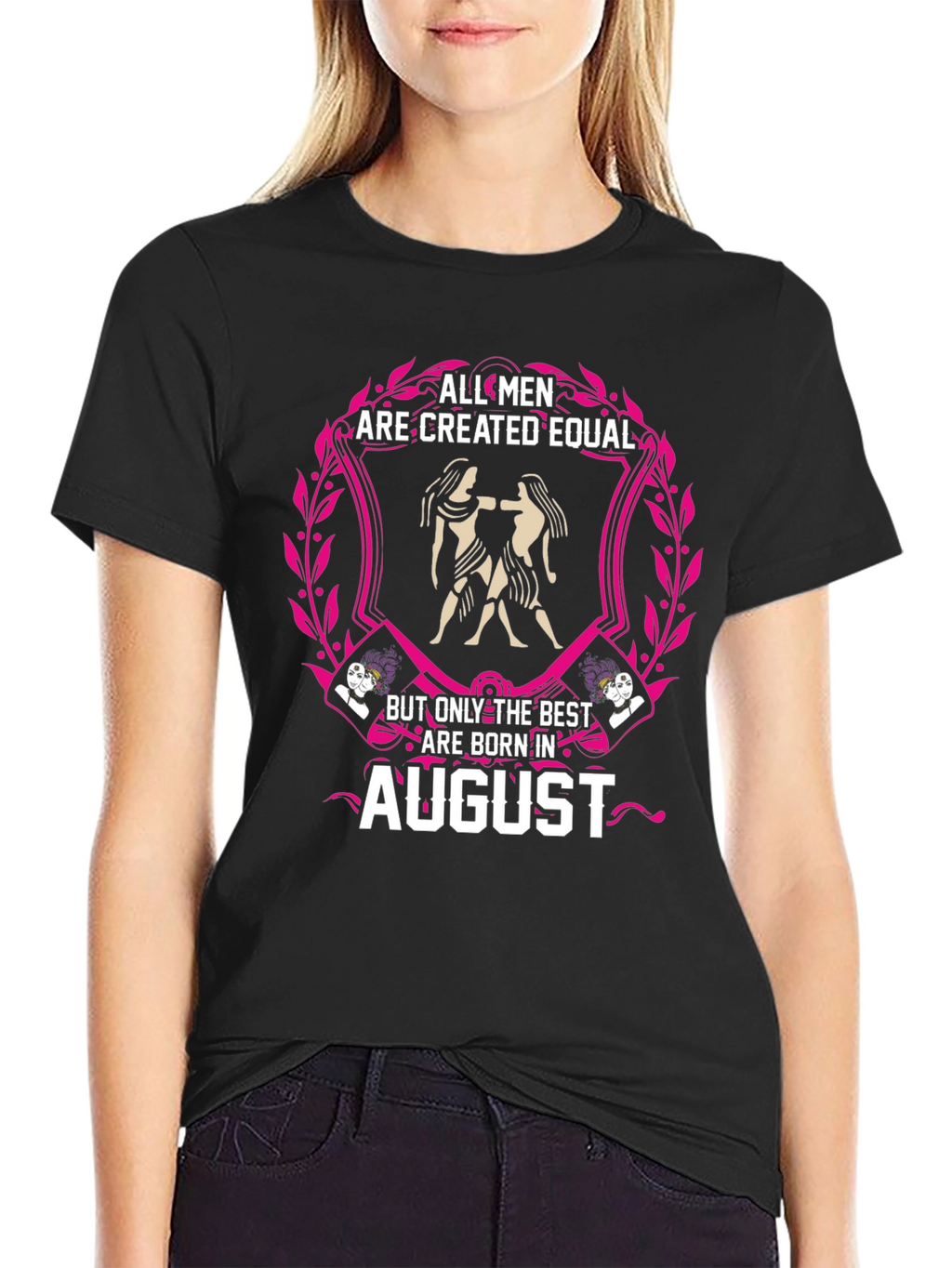 August Birthday Gemini Mens Graphic Tee