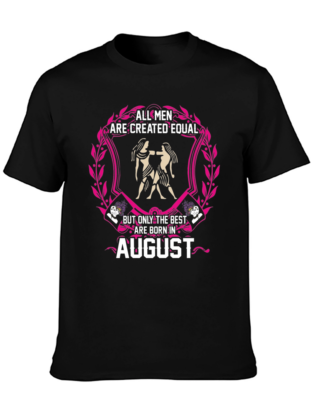 August Birthday Gemini Mens Graphic Tee