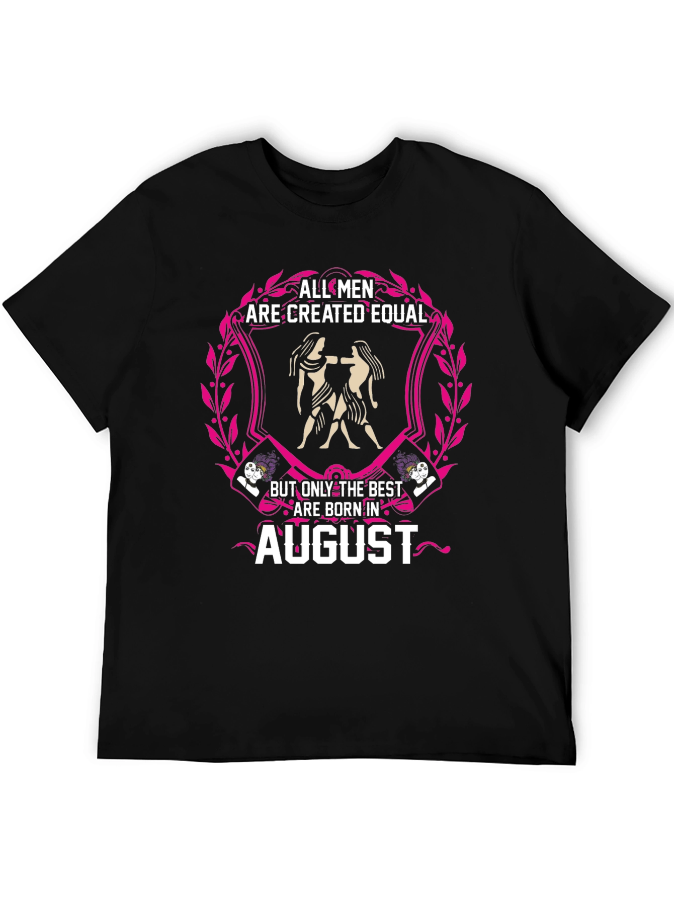 August Birthday Gemini Mens Graphic Tee