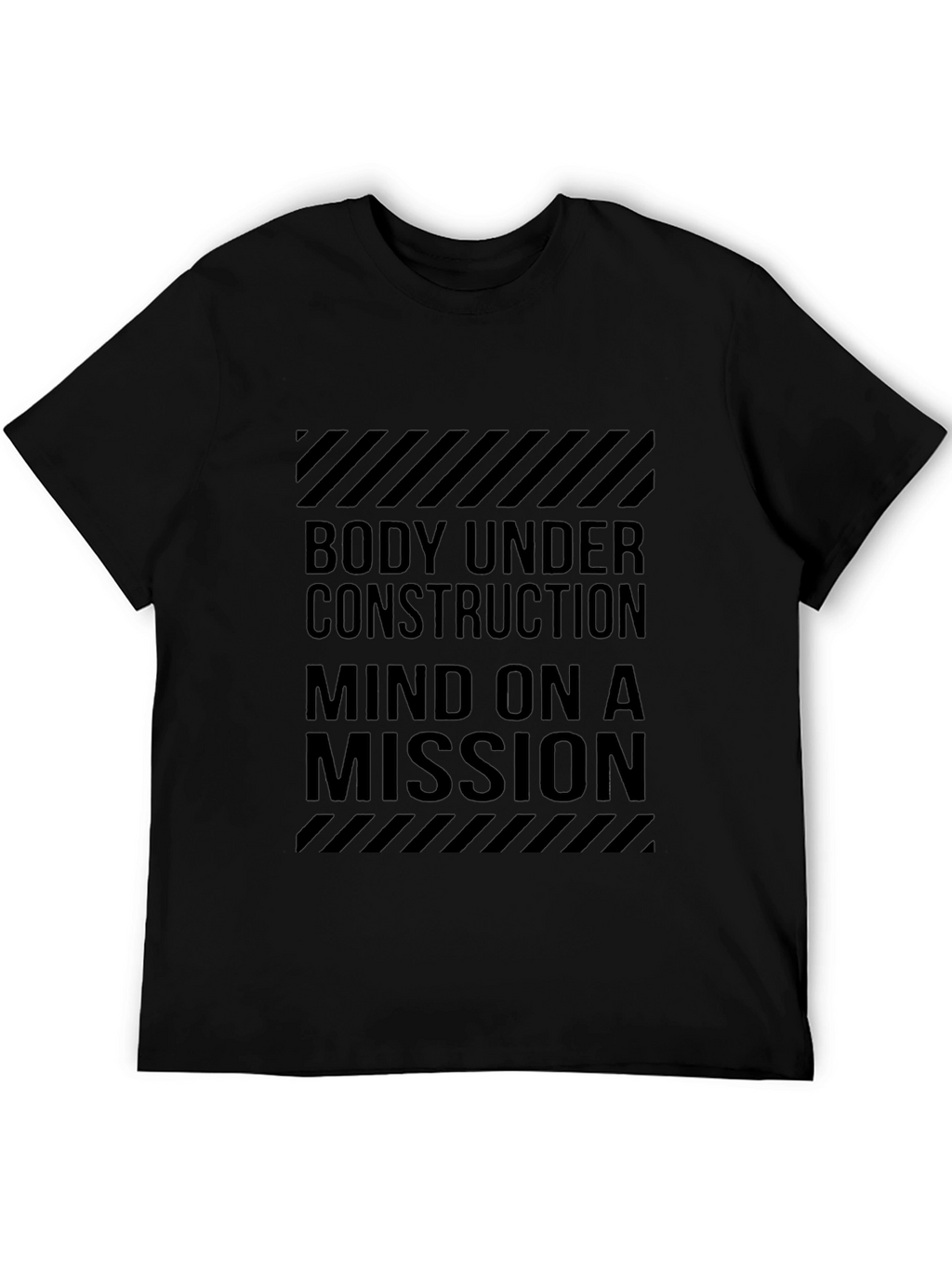 Body Under Construction Black Graphic Tee