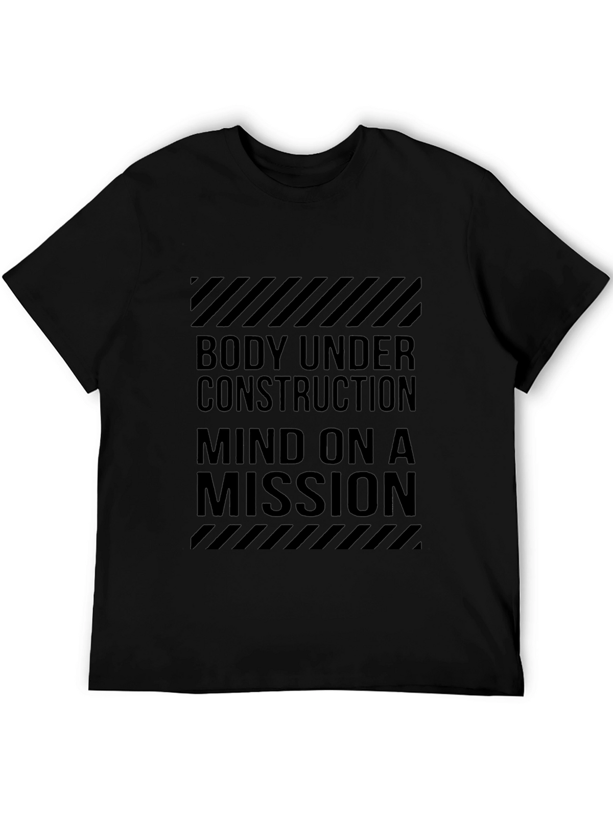 Body Under Construction Black Graphic Tee