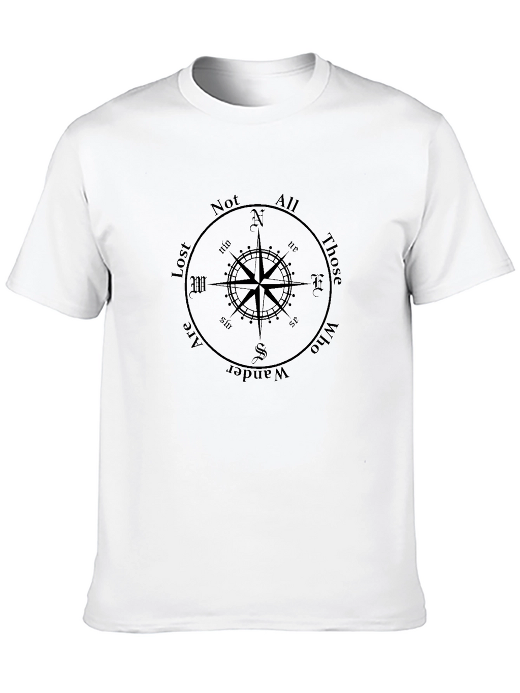 Not All Those Who Wander Are Lost Compass T-Shirt