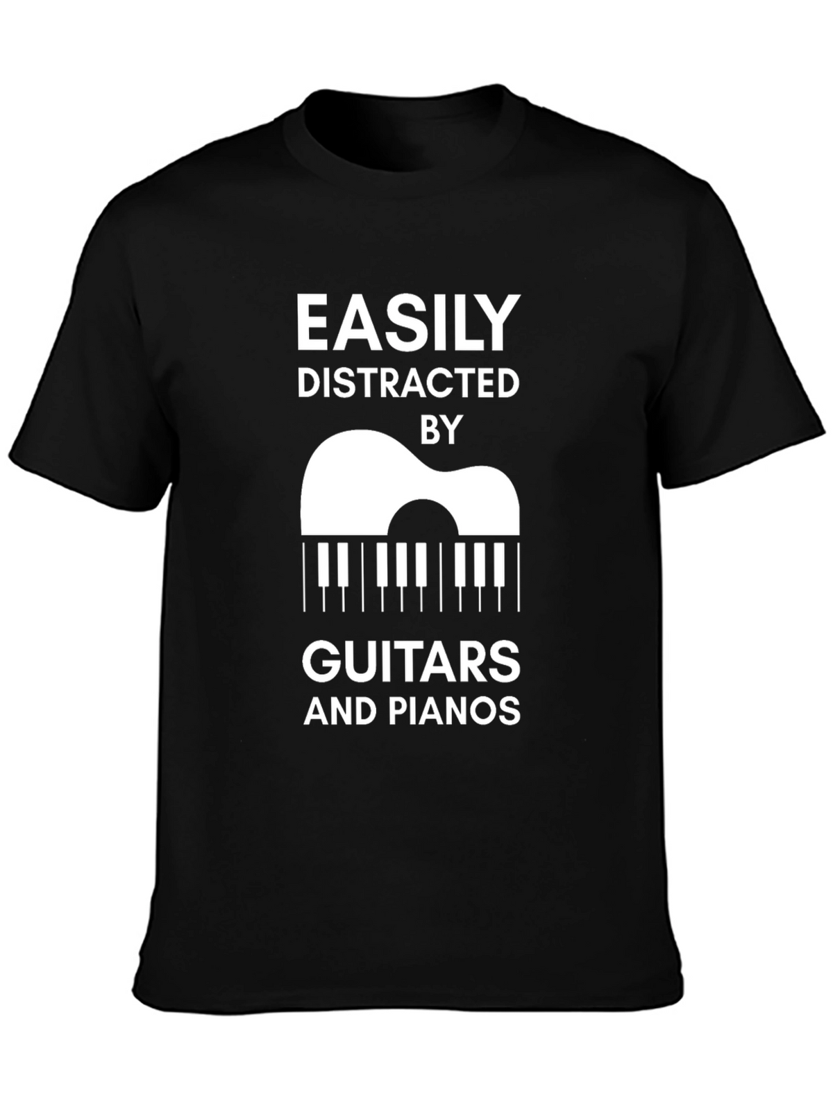 Easily Distracted By Guitars and Pianos T-Shirt
