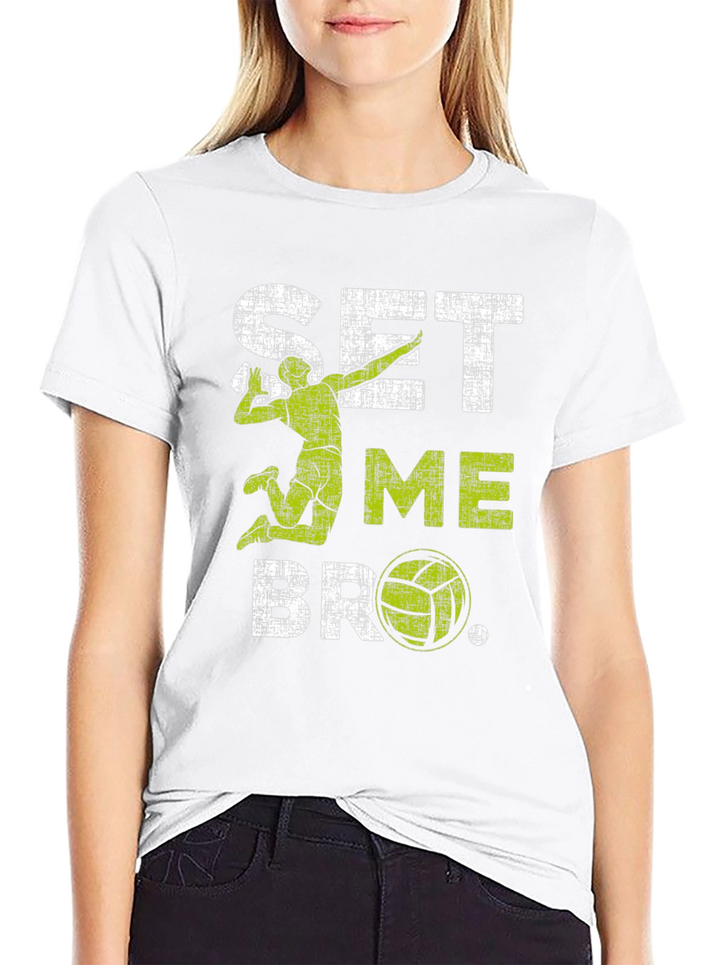 Set Me Bro Volleyball Graphic Tee
