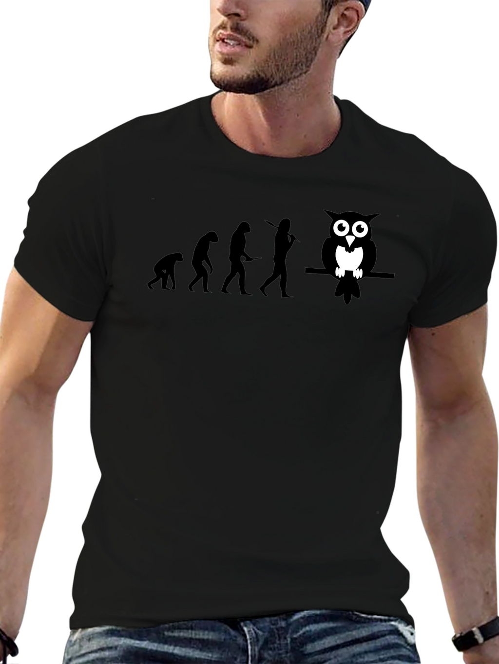 Evolution of Owl T-Shirt