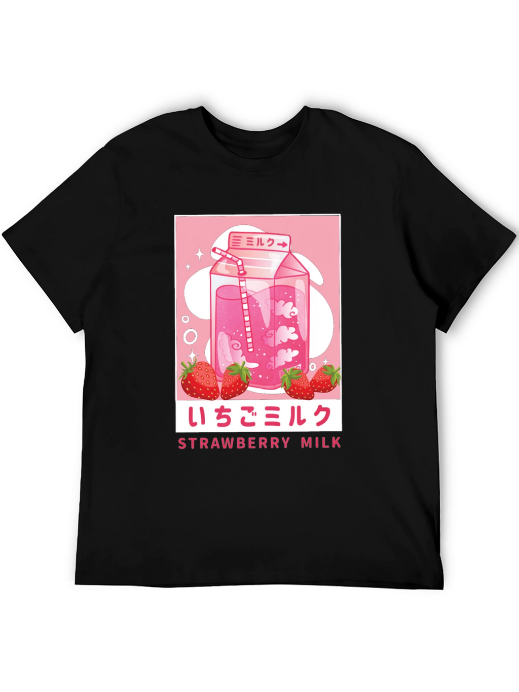 Strawberry Milk Graphic Tee - Anime Inspired