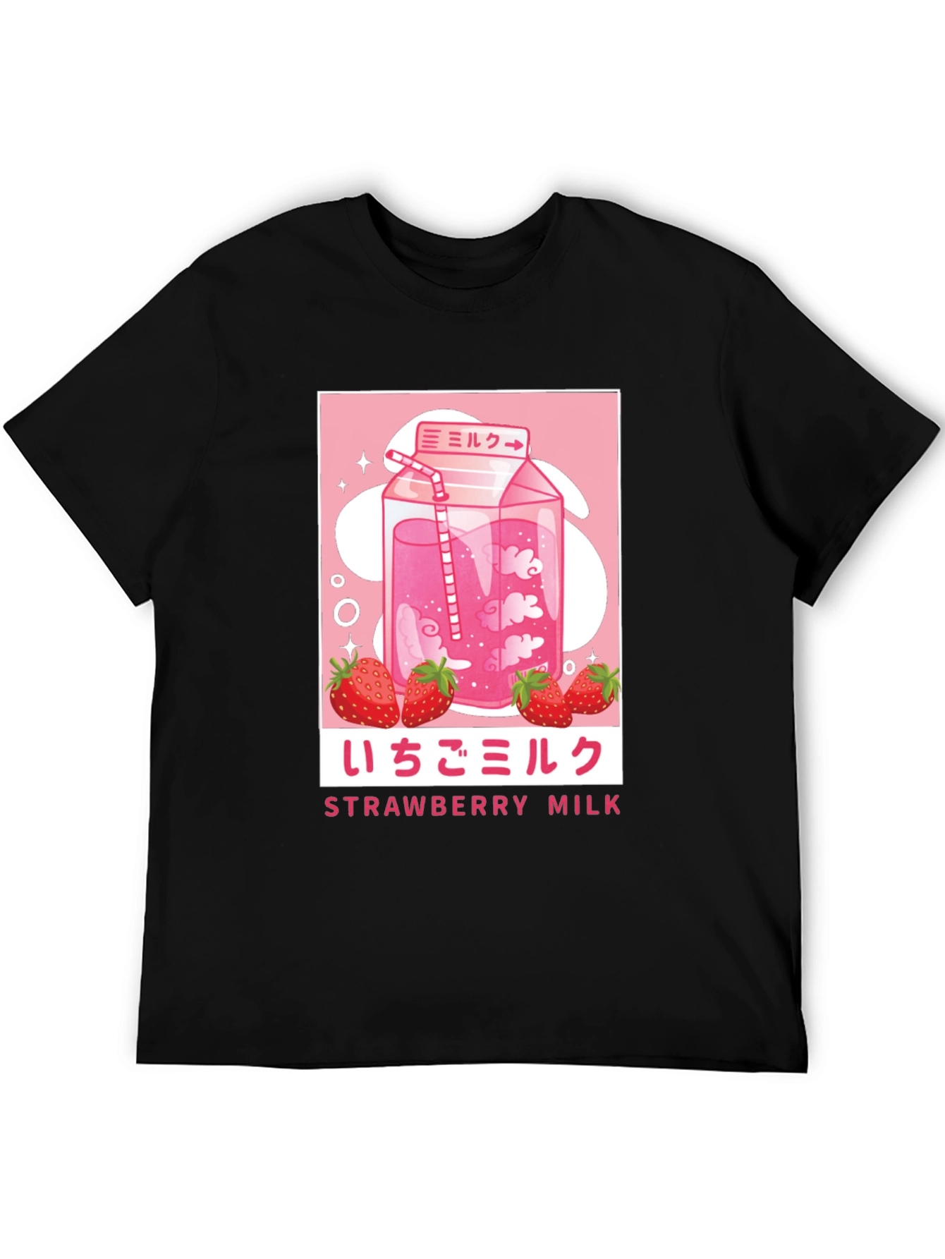 Strawberry Milk Graphic Tee - Anime Inspired