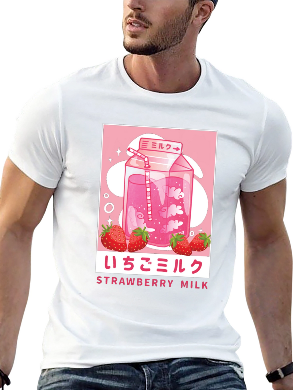 Strawberry Milk Graphic Tee - Anime Inspired