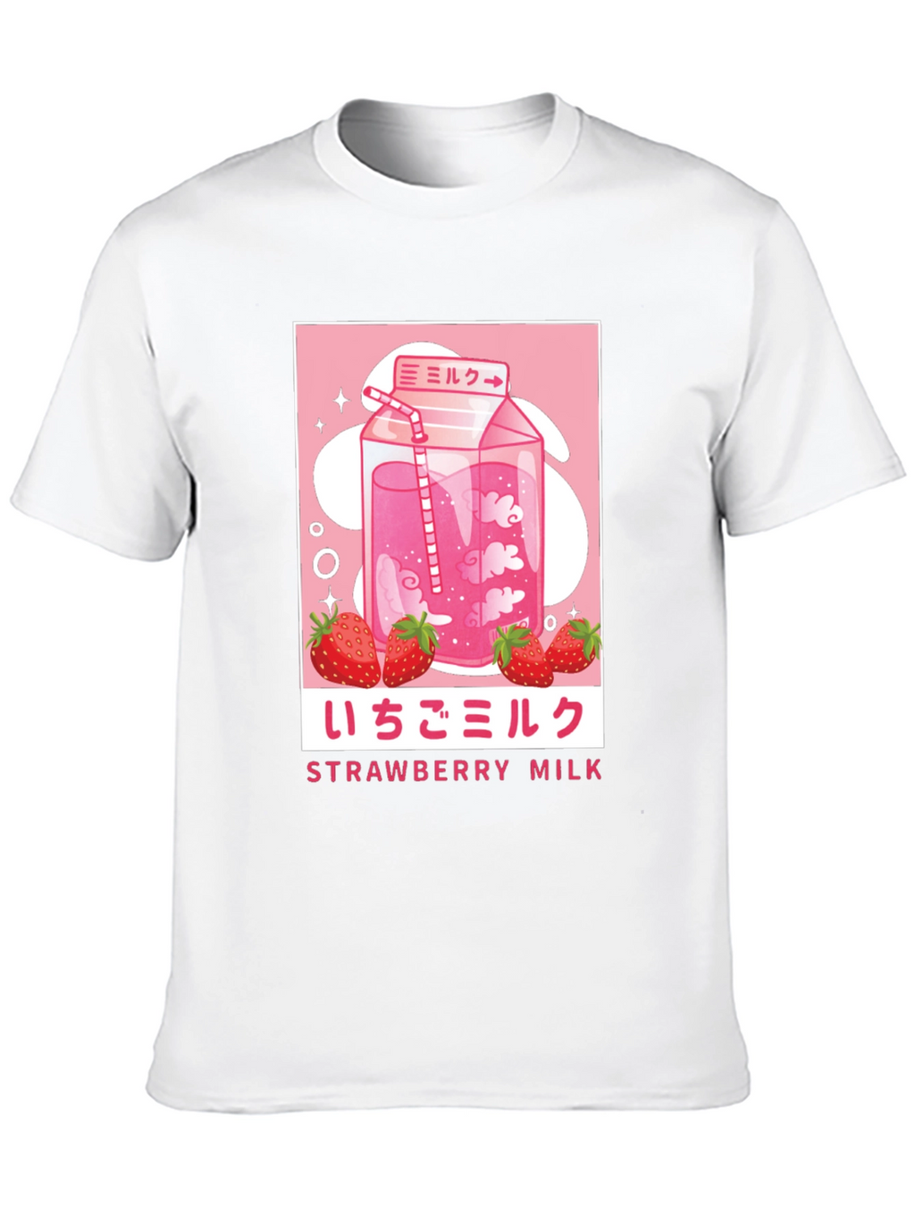 Strawberry Milk Graphic Tee - Anime Inspired