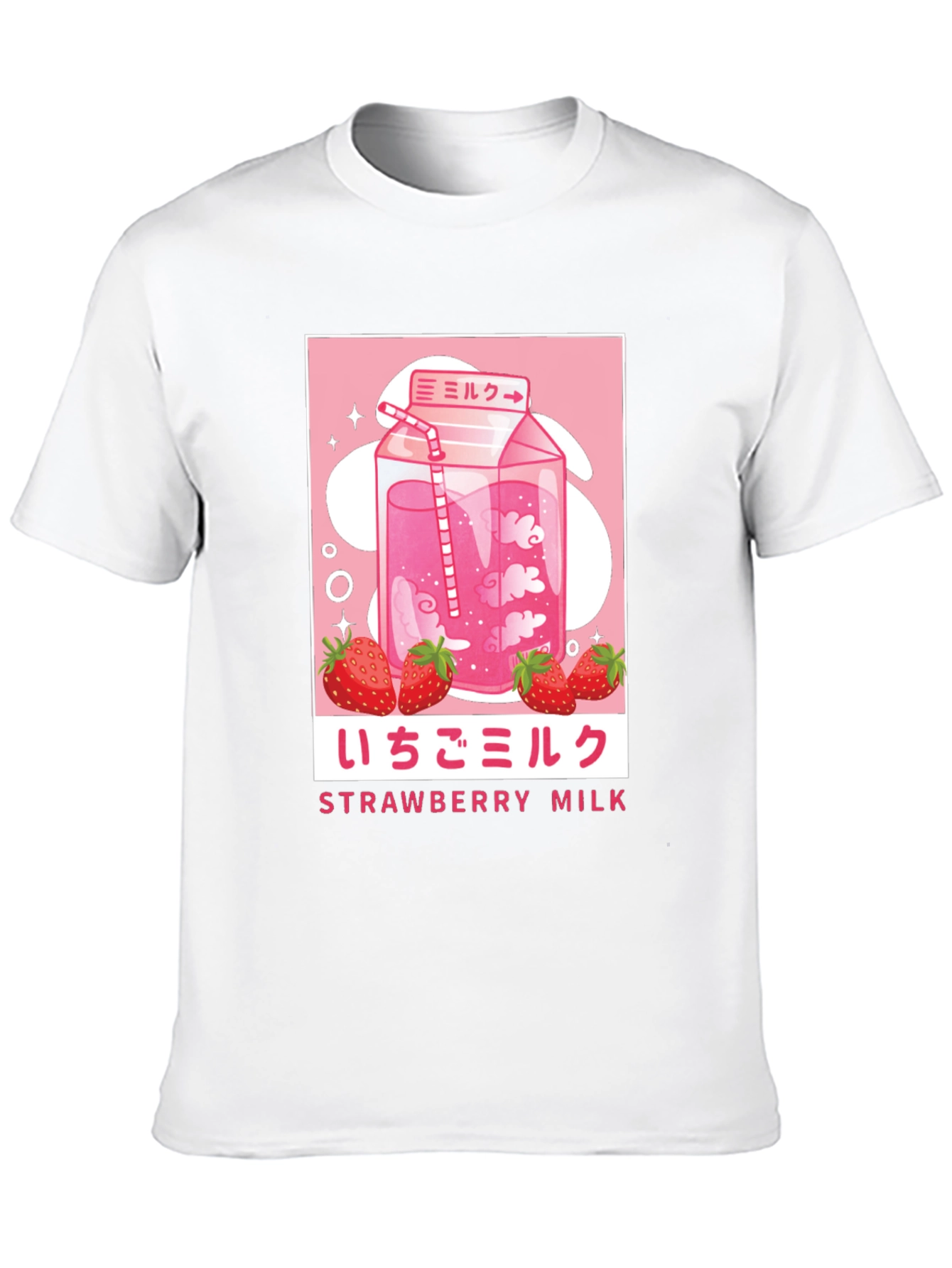 Strawberry Milk Graphic Tee - Anime Inspired