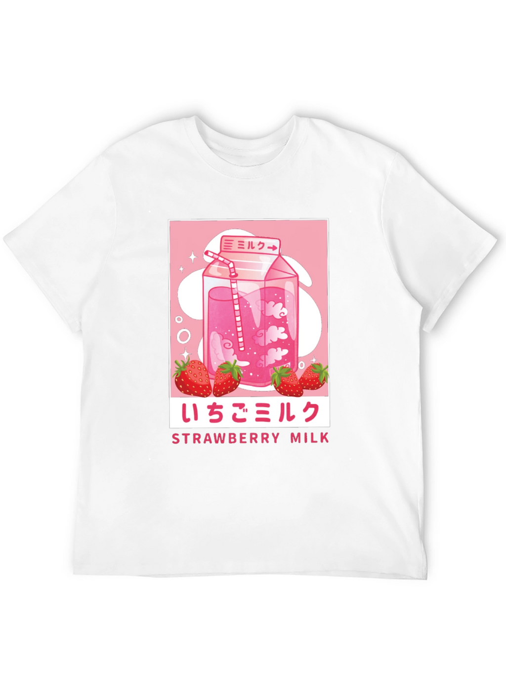Strawberry Milk Graphic Tee - Anime Inspired