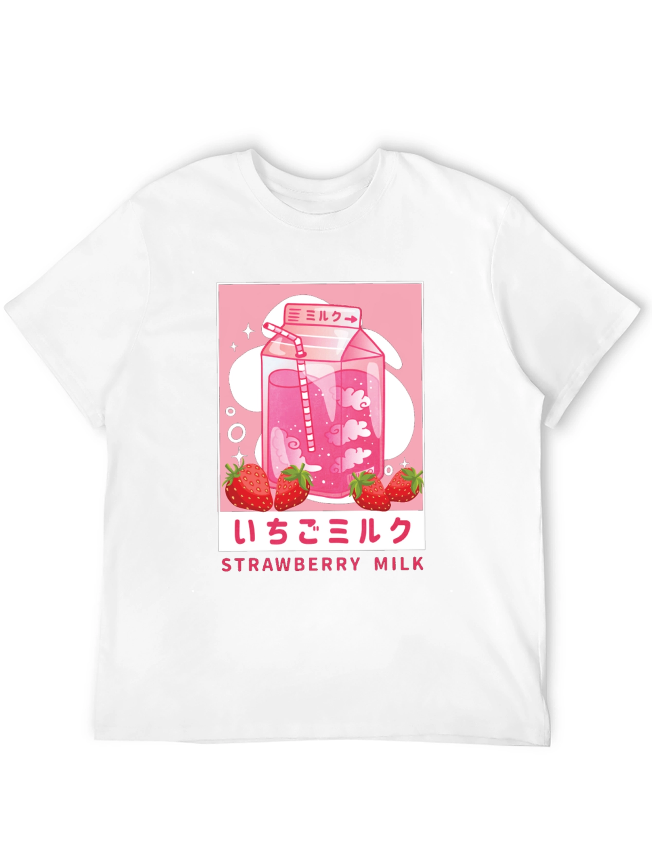 Strawberry Milk Graphic Tee - Anime Inspired