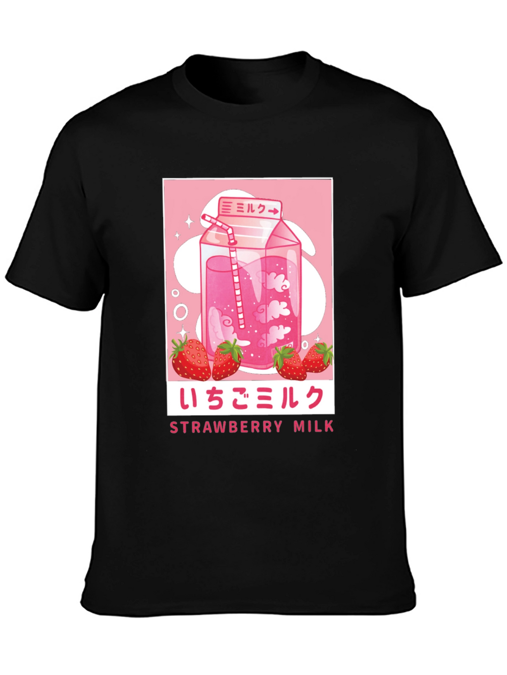 Strawberry Milk Graphic Tee - Anime Inspired