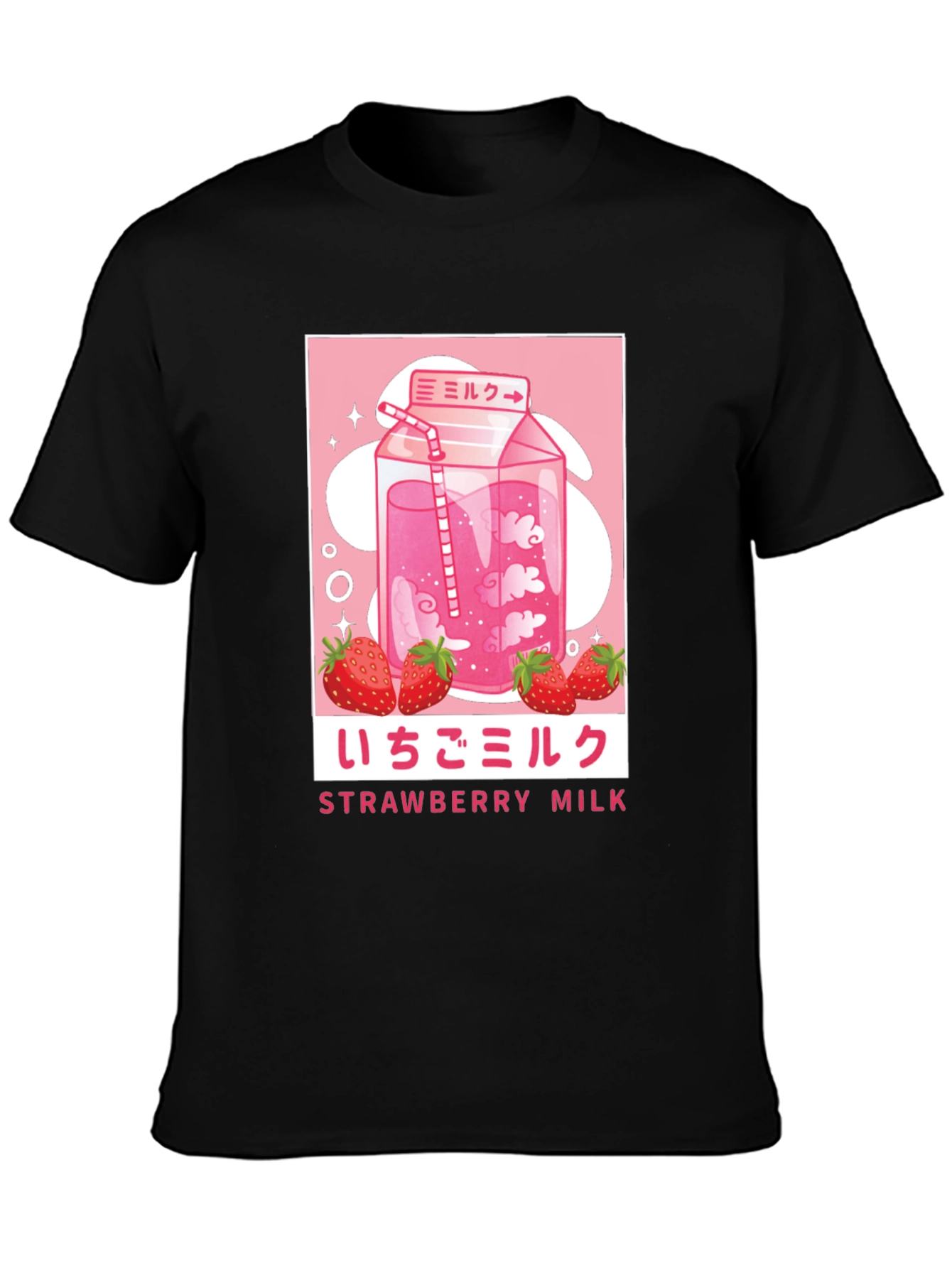 Strawberry Milk Graphic Tee - Anime Inspired