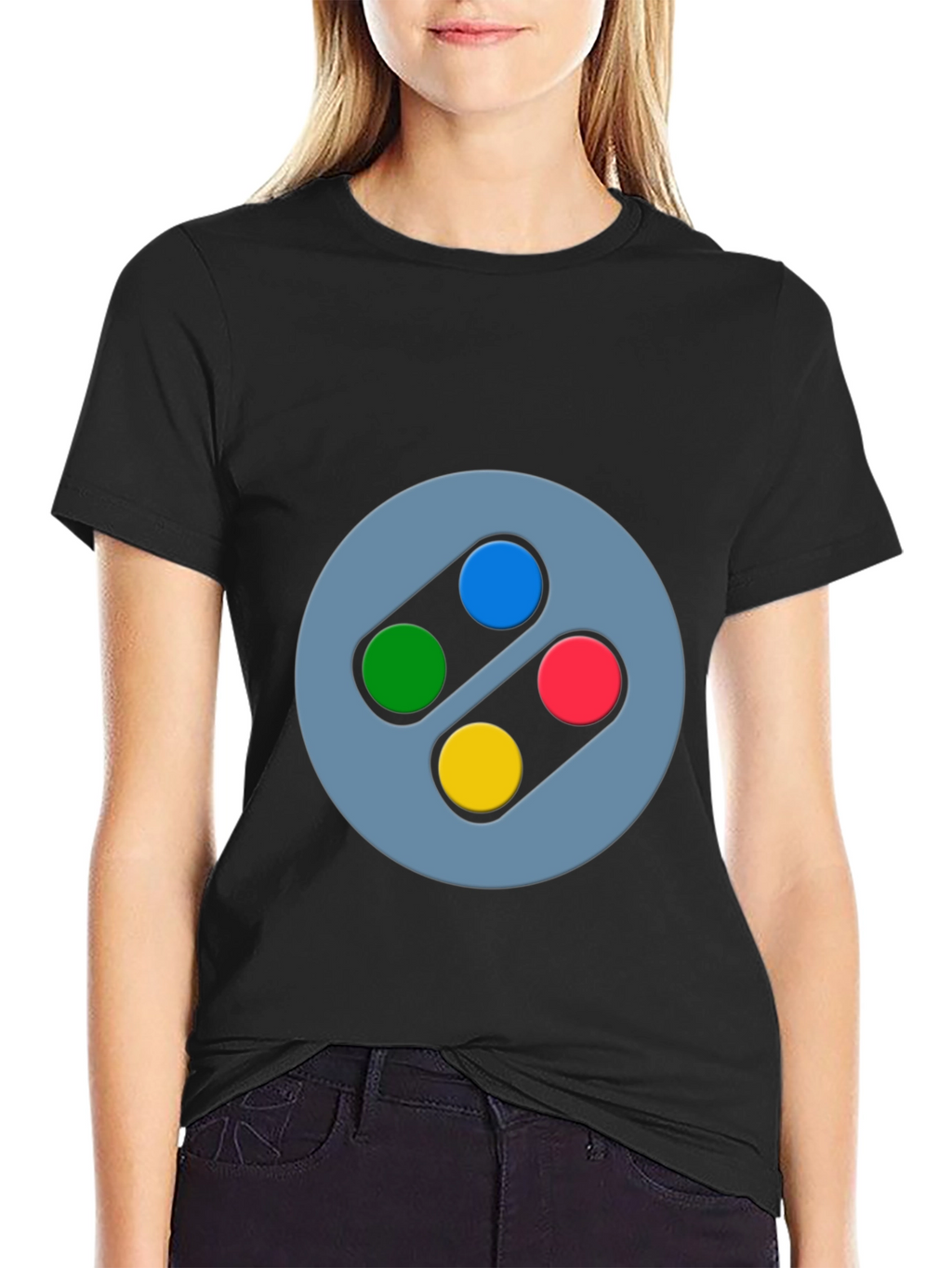 Retro Gaming T-Shirt - SNES Controller Inspired Design
