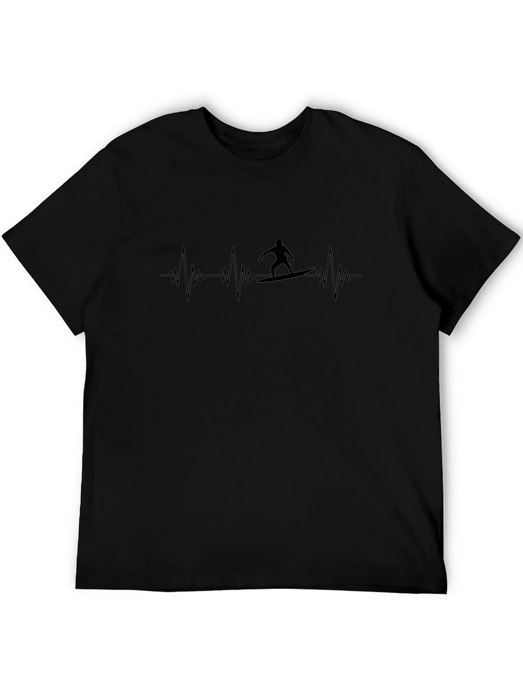 Surfing Heartbeat Graphic T-Shirt
