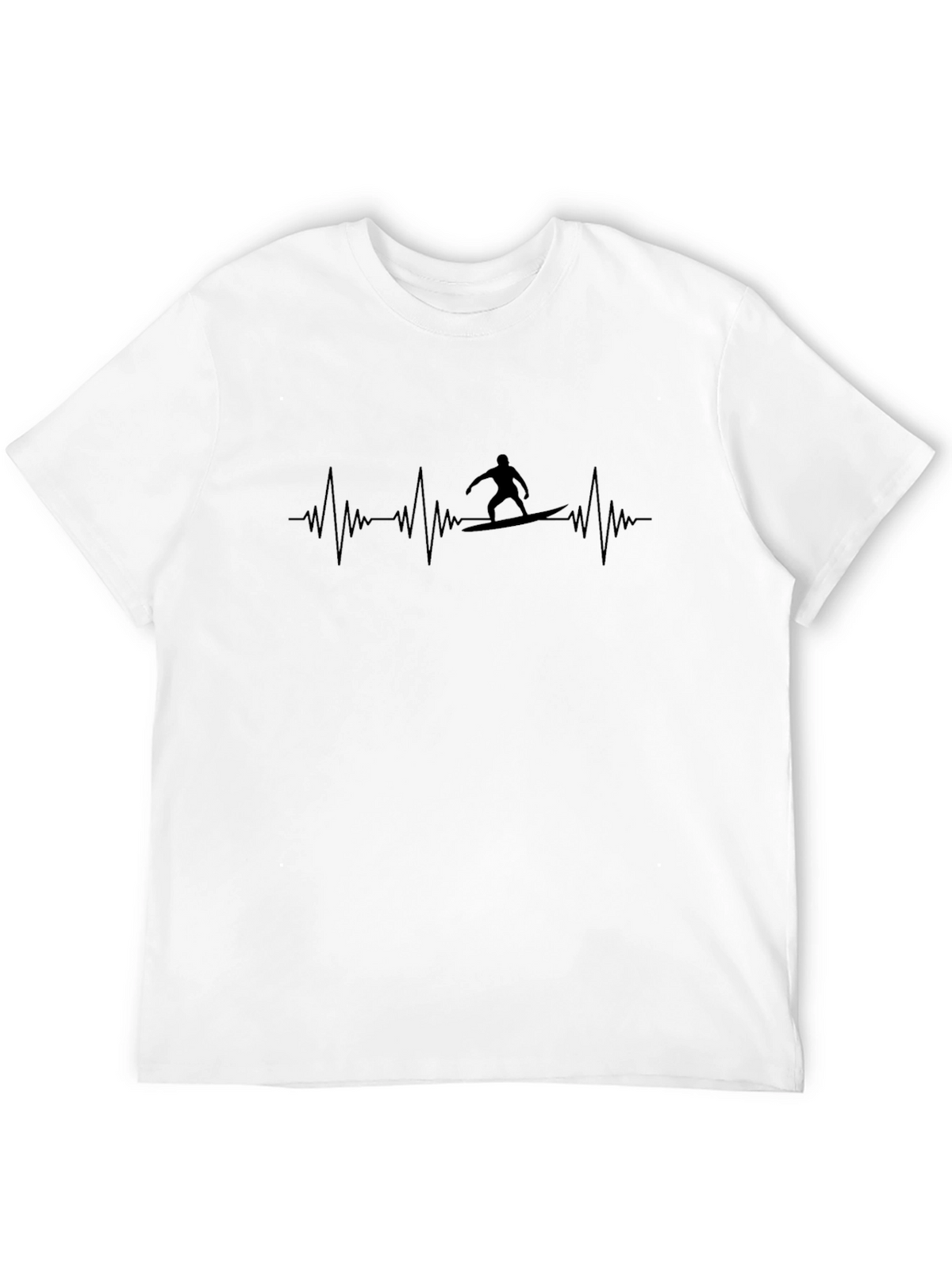 Surfing Heartbeat Graphic T-Shirt