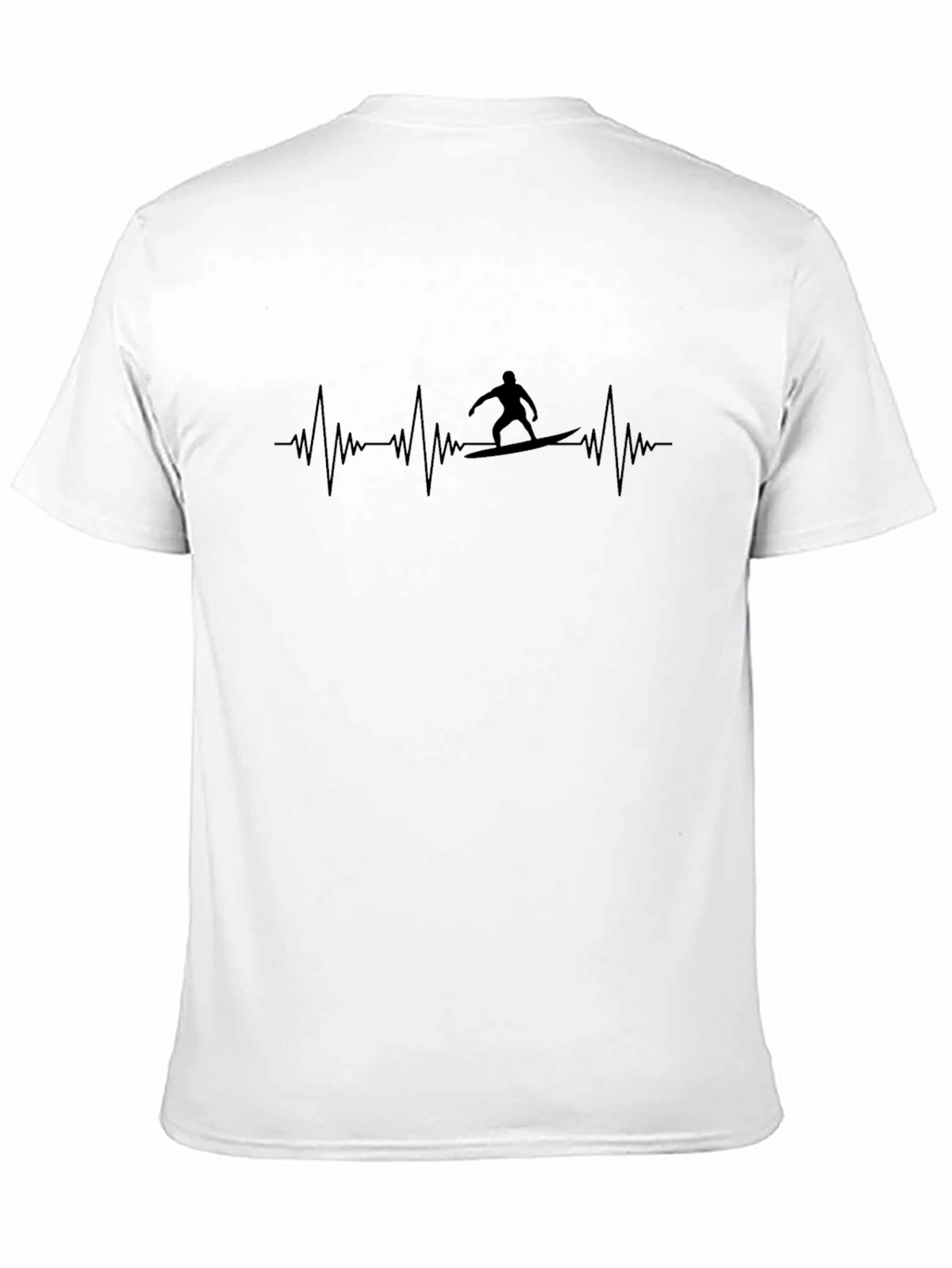 Surfing Heartbeat Graphic T-Shirt