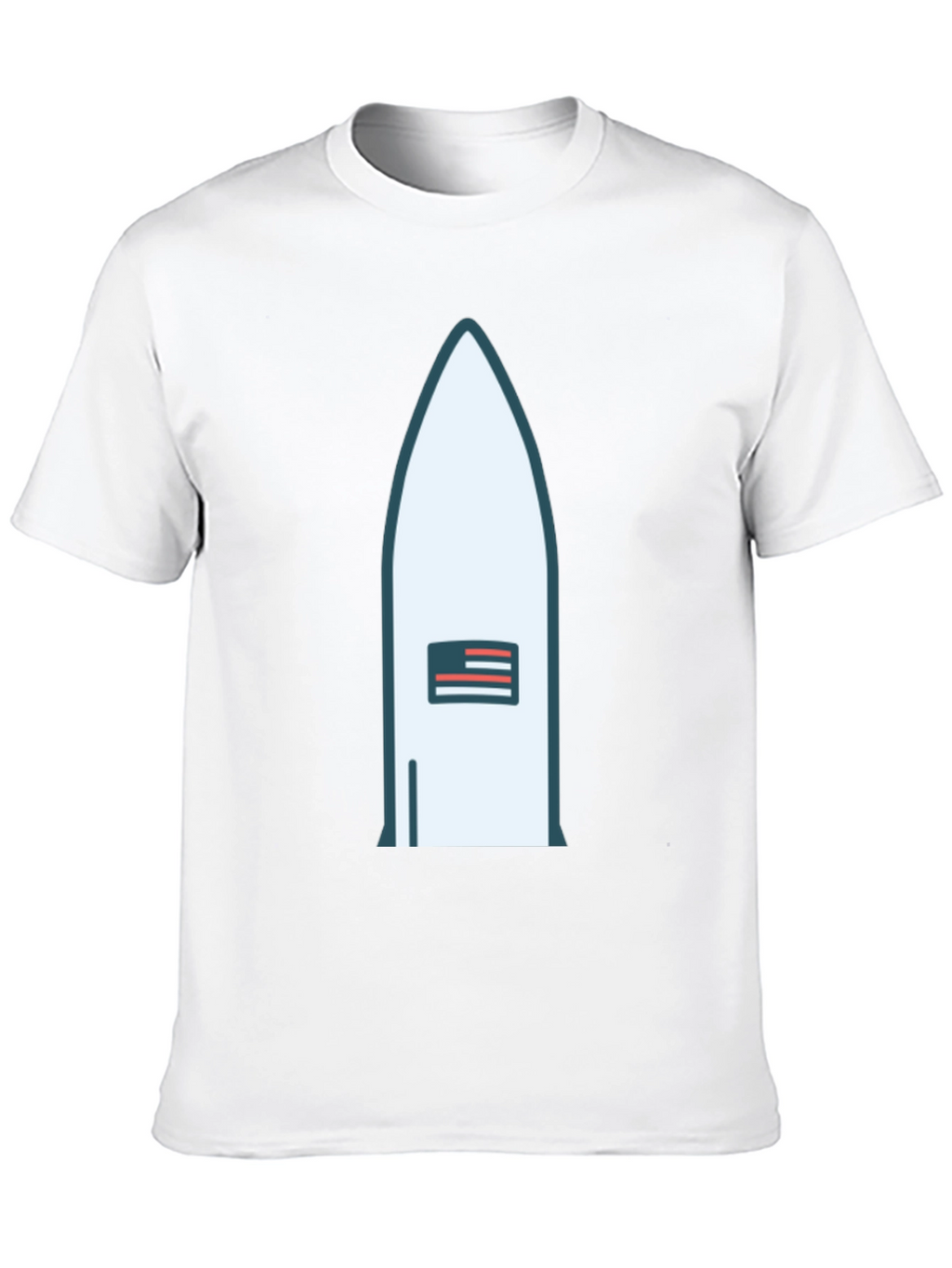 Rocket USA Flag Graphic Tee - Black