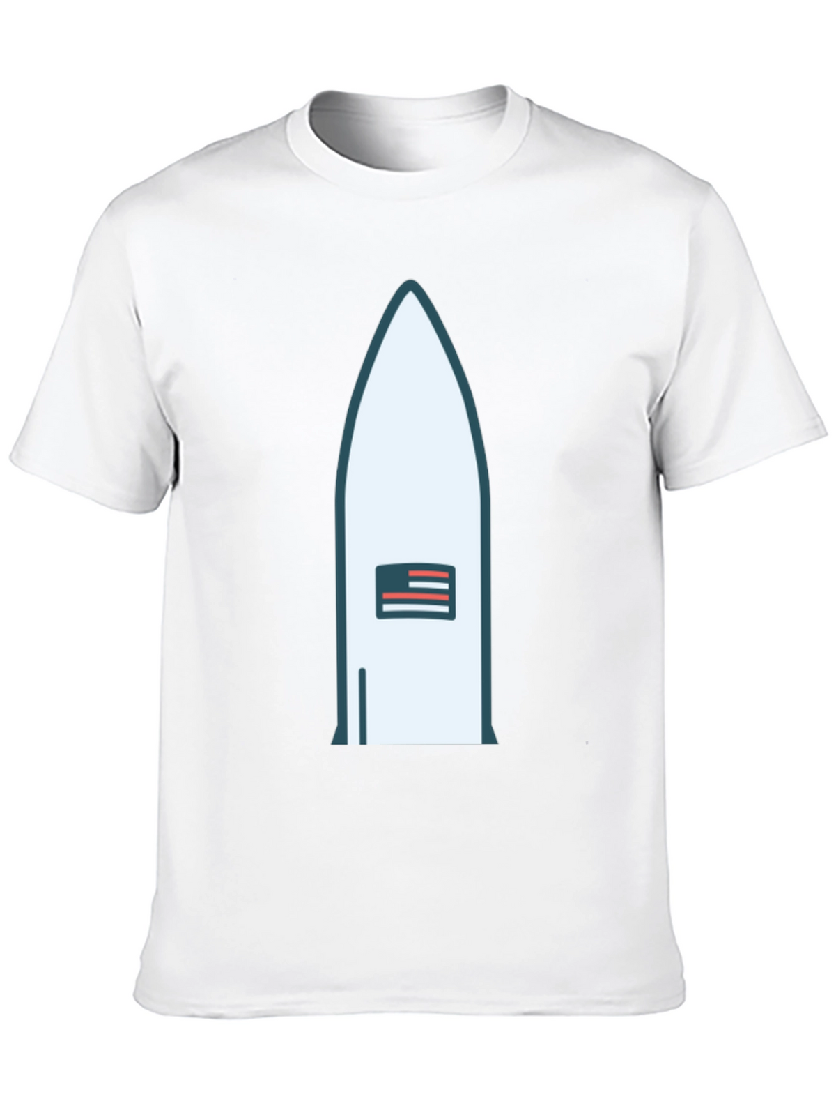 Rocket USA Flag Graphic Tee - Black