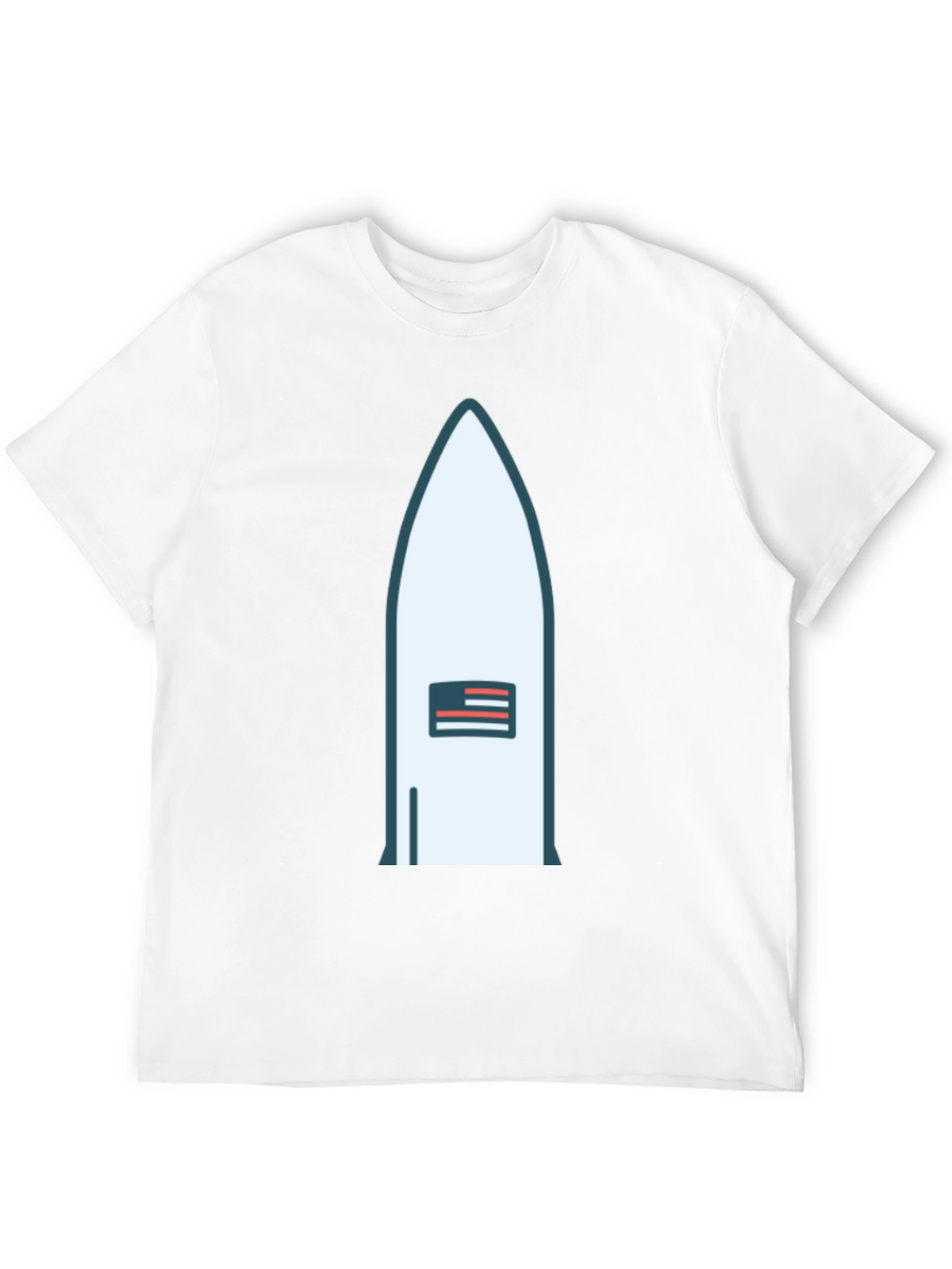 Rocket USA Flag Graphic Tee - Black