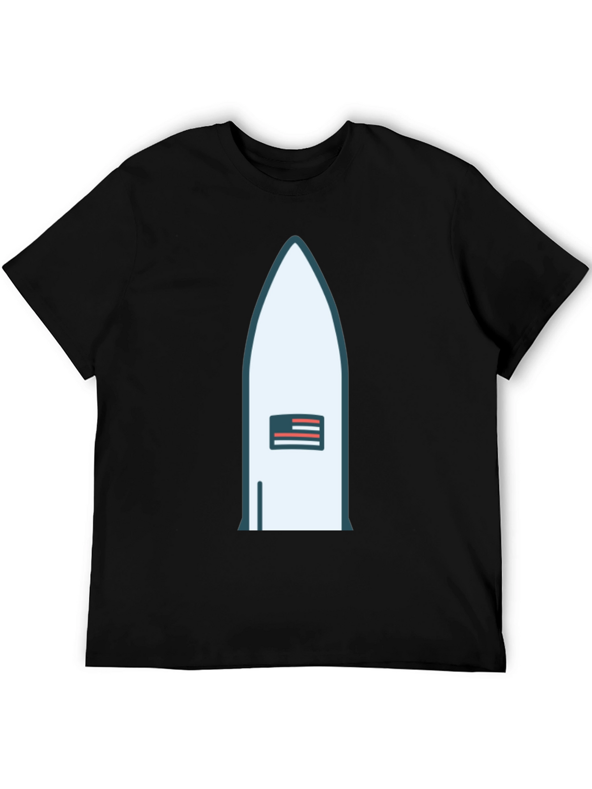 Rocket USA Flag Graphic Tee - Black