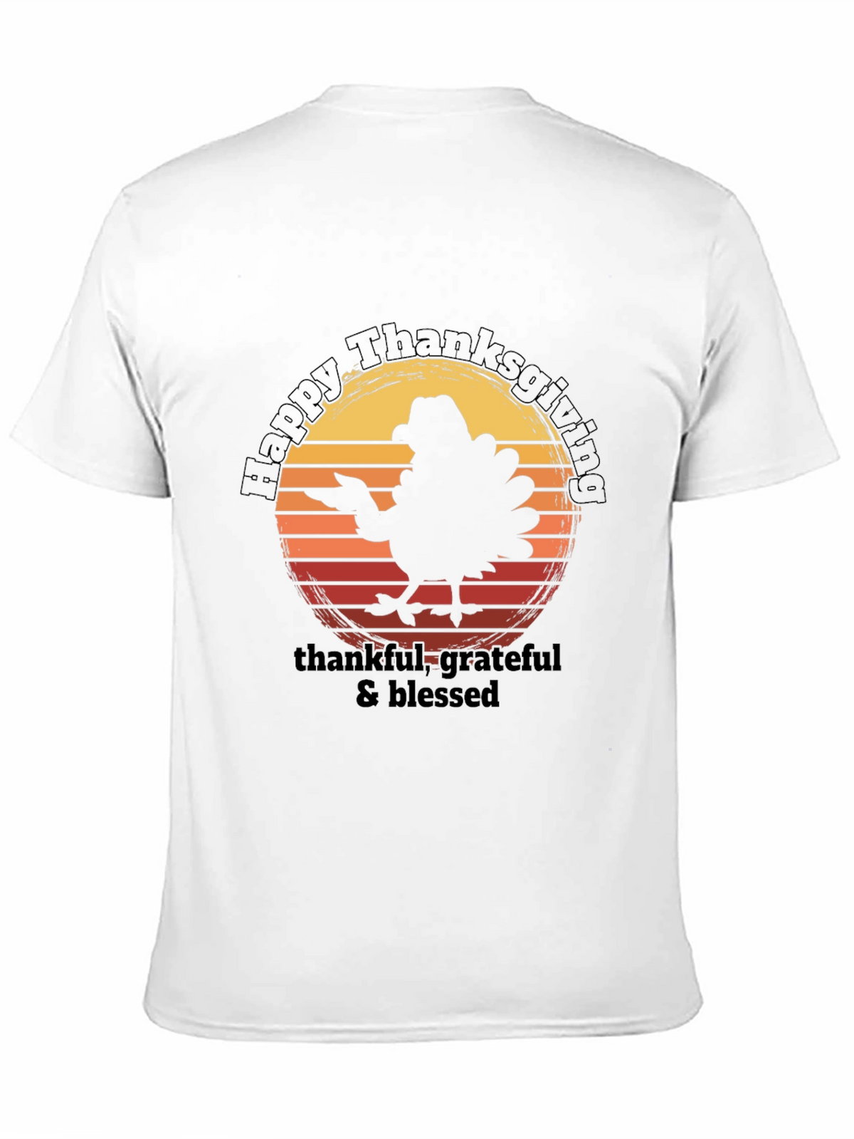 Happy Thanksgiving Turkey Graphic T-Shirt